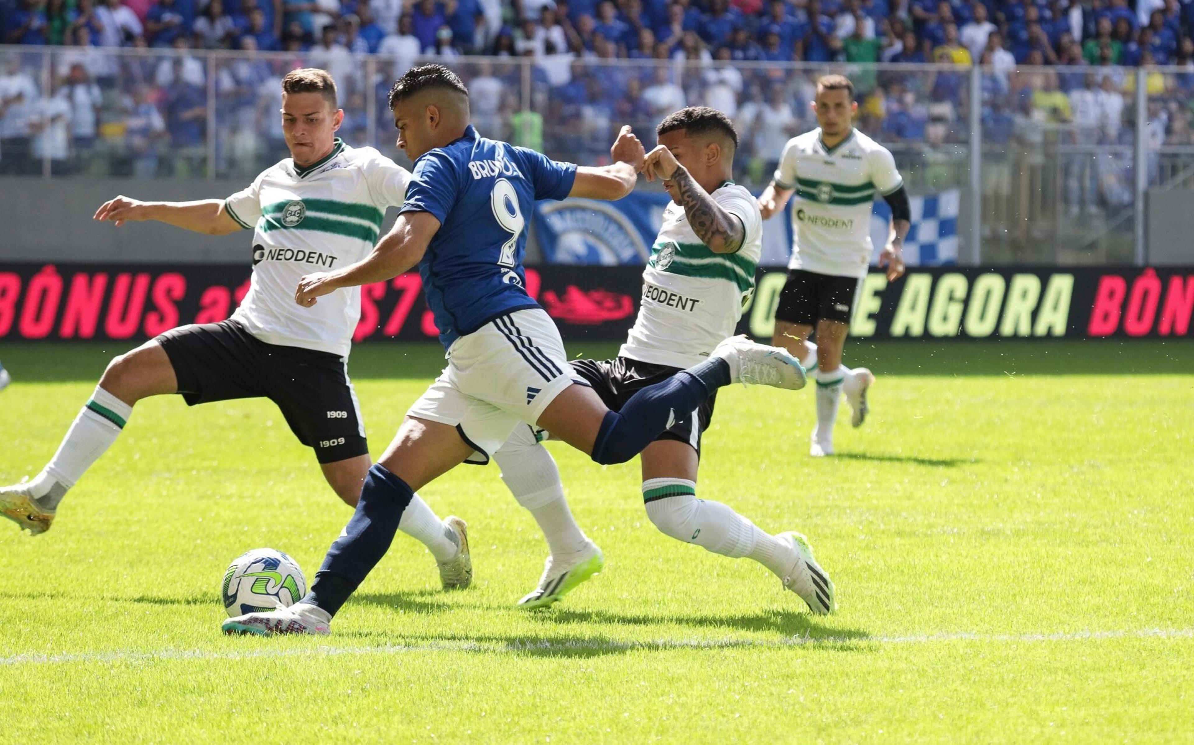 Em jogo equilibrado, Cruzeiro e Coritiba empatam sem gols no Independência