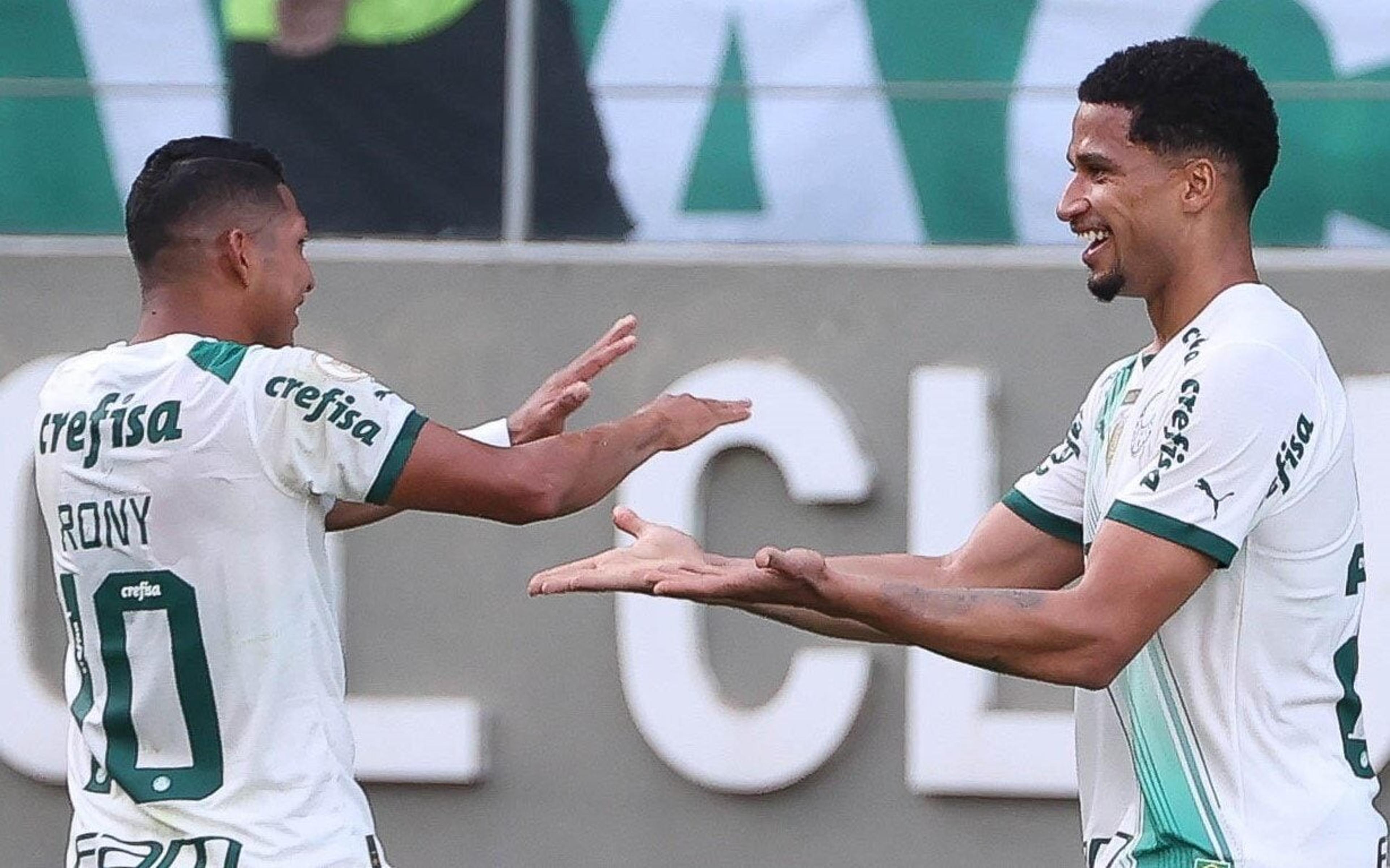 Com dois de Rony, Palmeiras goleia o América-MG e vence a segunda seguida no Brasileirão