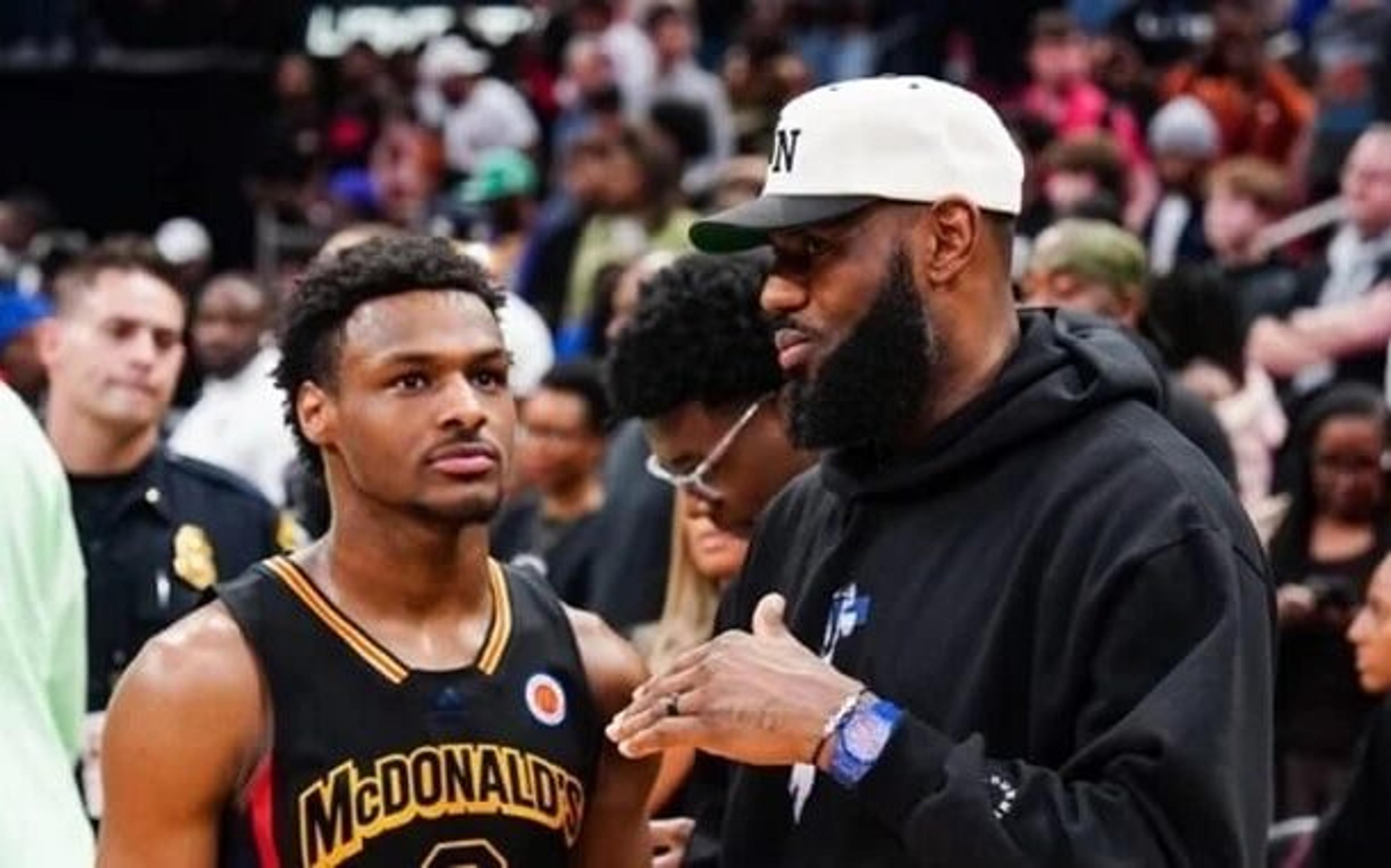 LeBron James tranquiliza fãs após susto com Bronny James: ‘Família unida, segura e saudável’