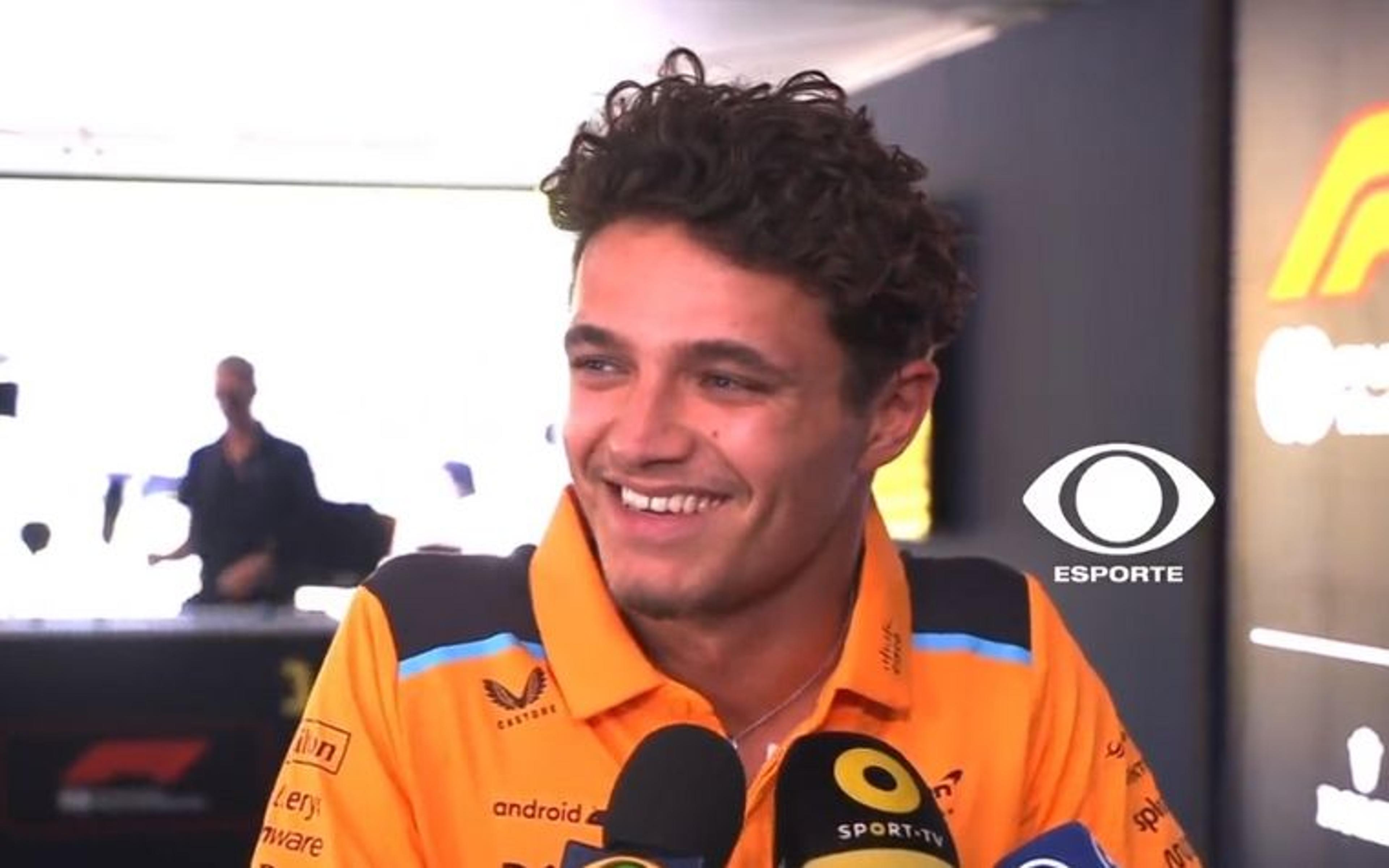 Piloto da F1, Lando Norris rebate repórter que desmereceu trabalho de Mariana Becker: ‘Quem é você?’