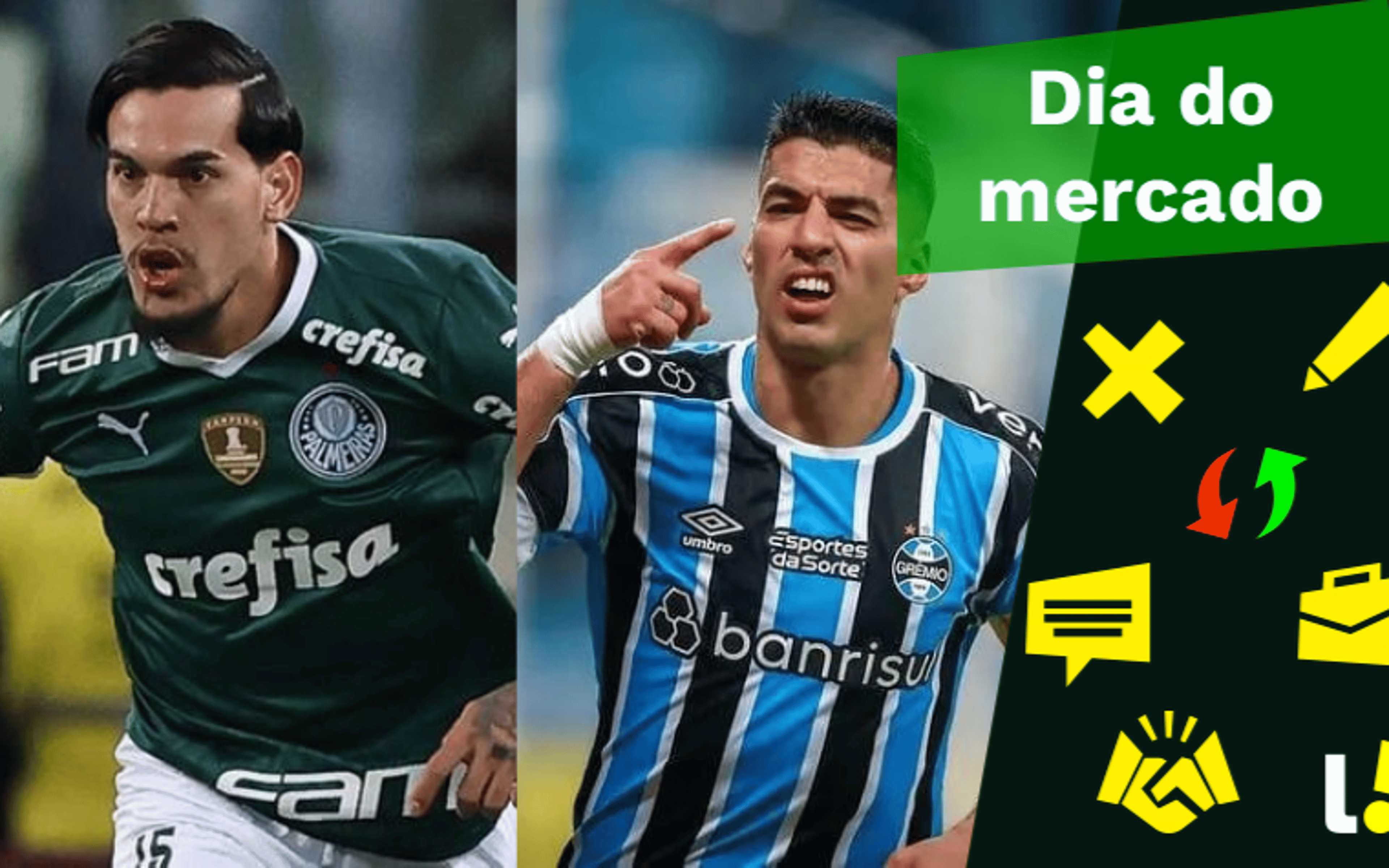 Suárez com futuro incerto, Palmeiras segurando Gómez… o Dia do Mercado!