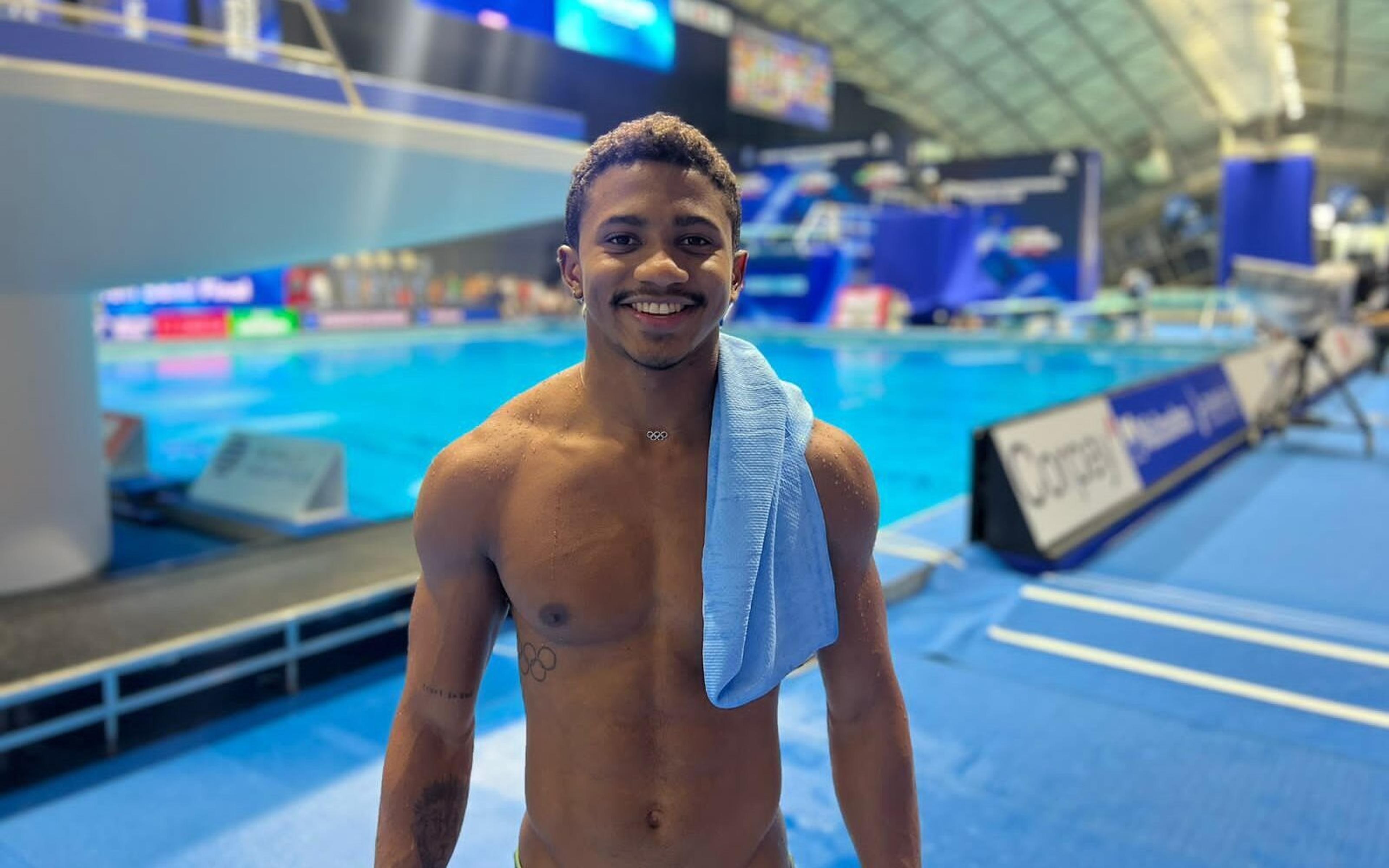 Após garantir vaga em Paris, Isaac Souza conquista a nona colocação na plataforma no Mundial de Esportes Aquáticos