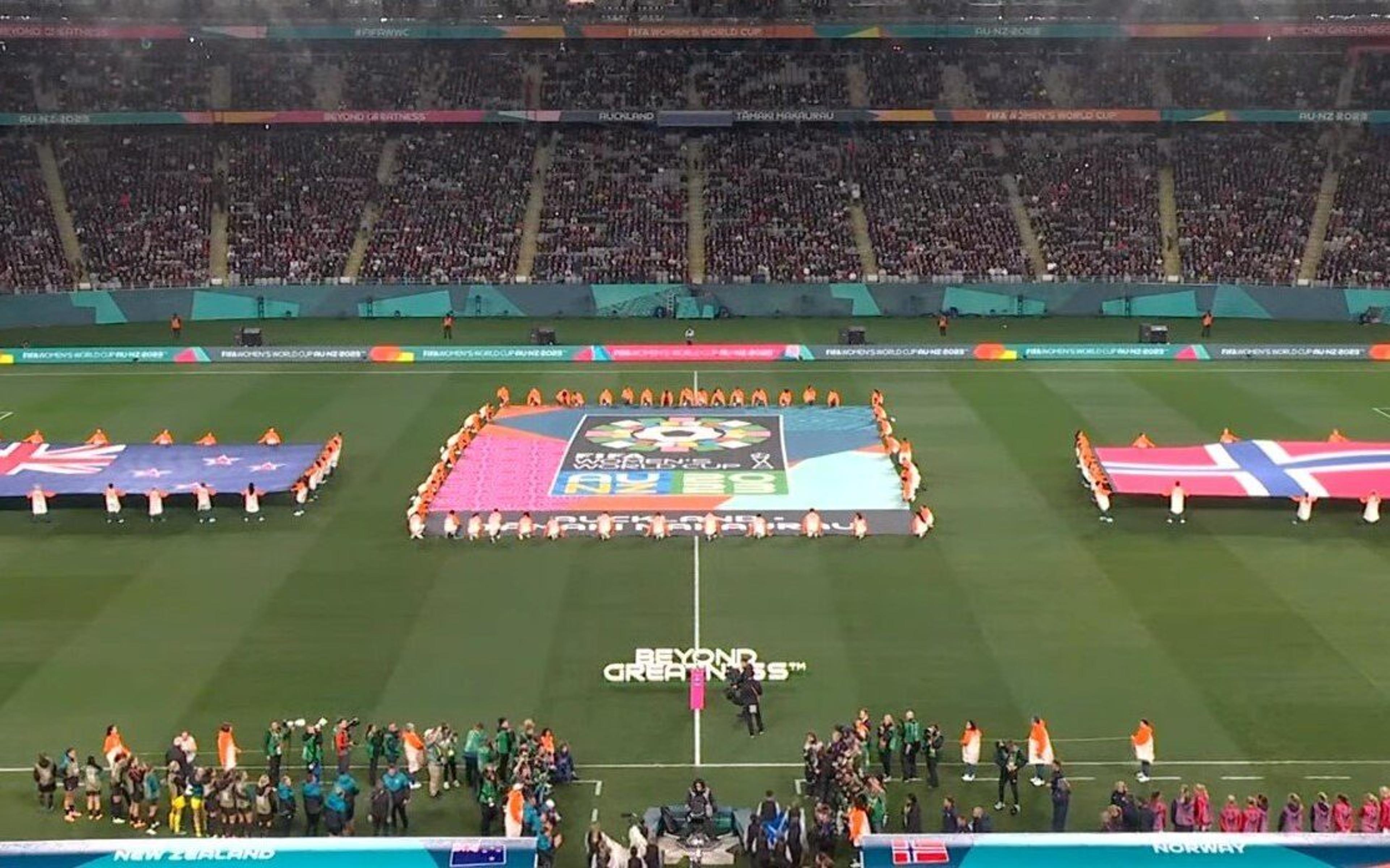 Nova Zelândia vence Noruega na abertura da Copa do Mundo Feminina. Veja as imagens