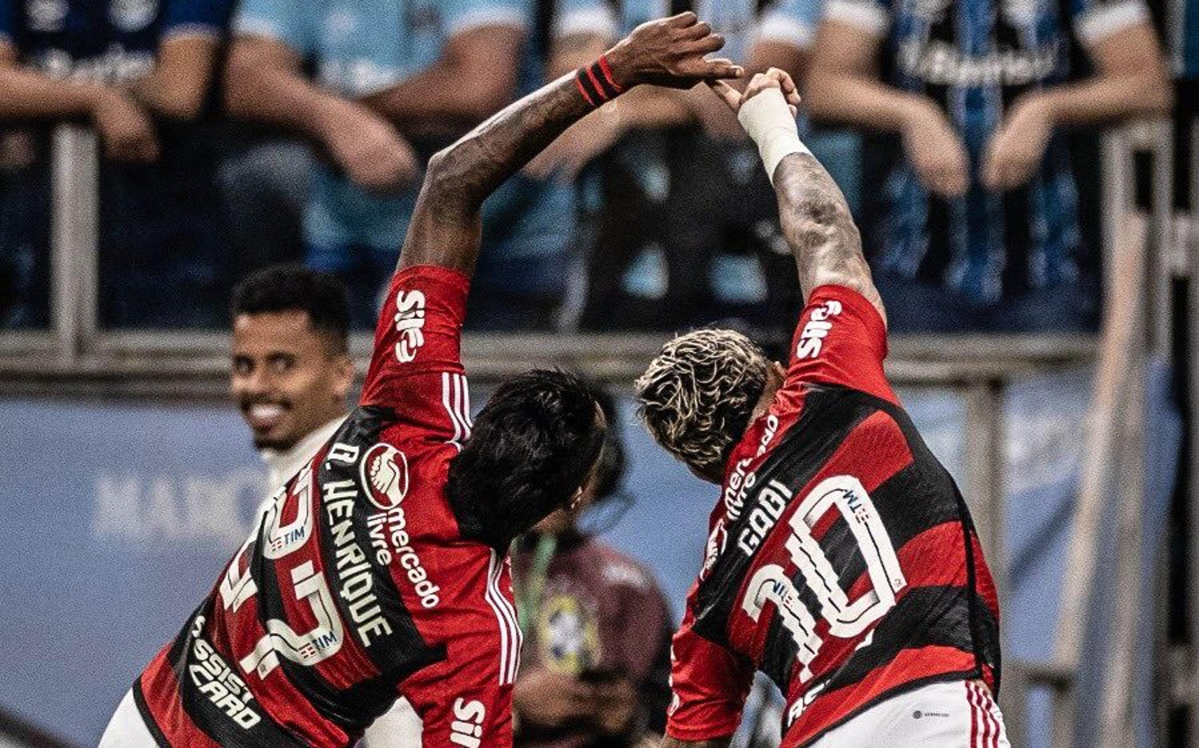 Gabigol e Bruno Henrique chegam a 100 vitórias juntos pelo Flamengo; veja desempenho de almanaque da dupla