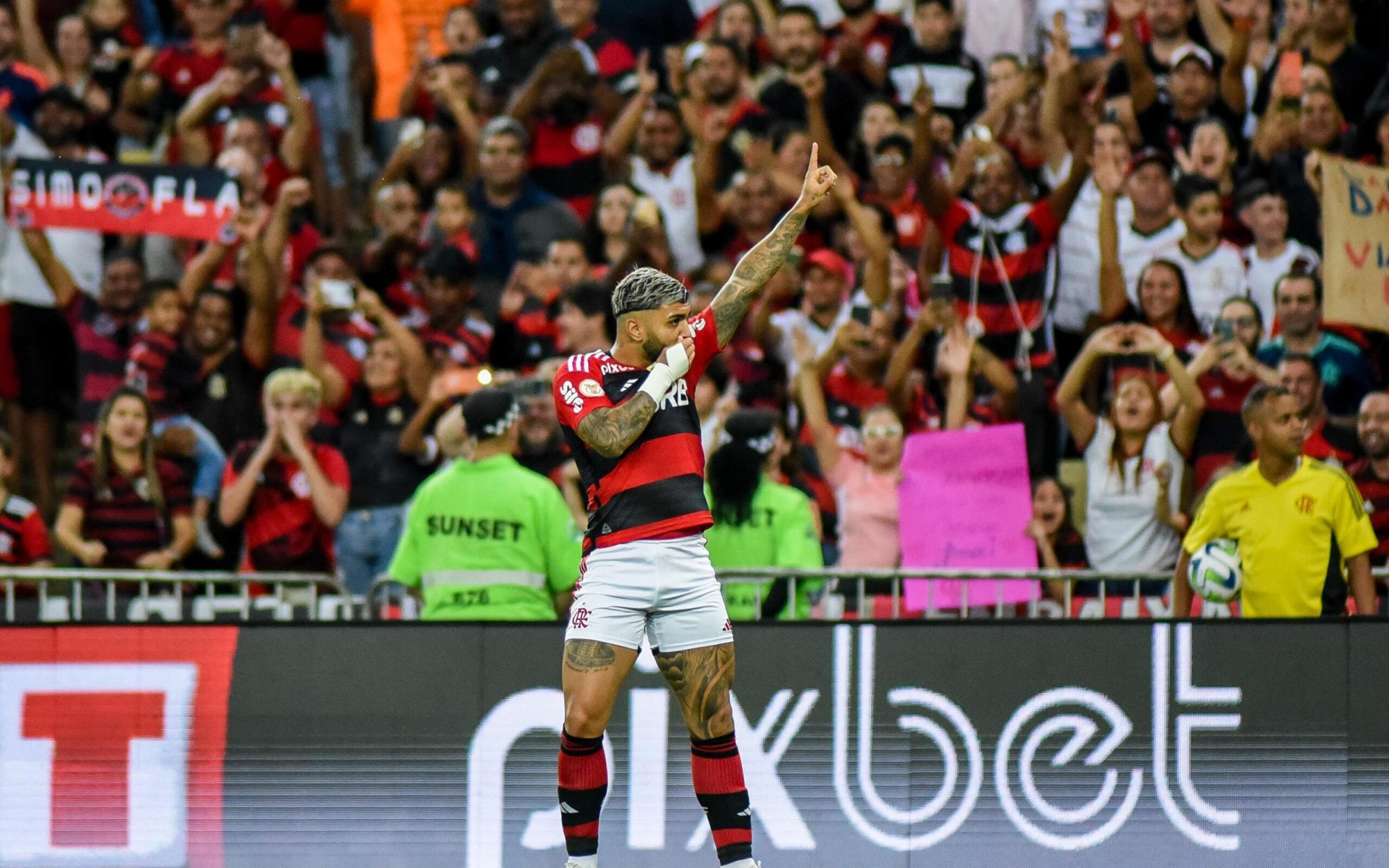 Gabigol atinge marca histórica pelo Flamengo com gol contra o Fortaleza