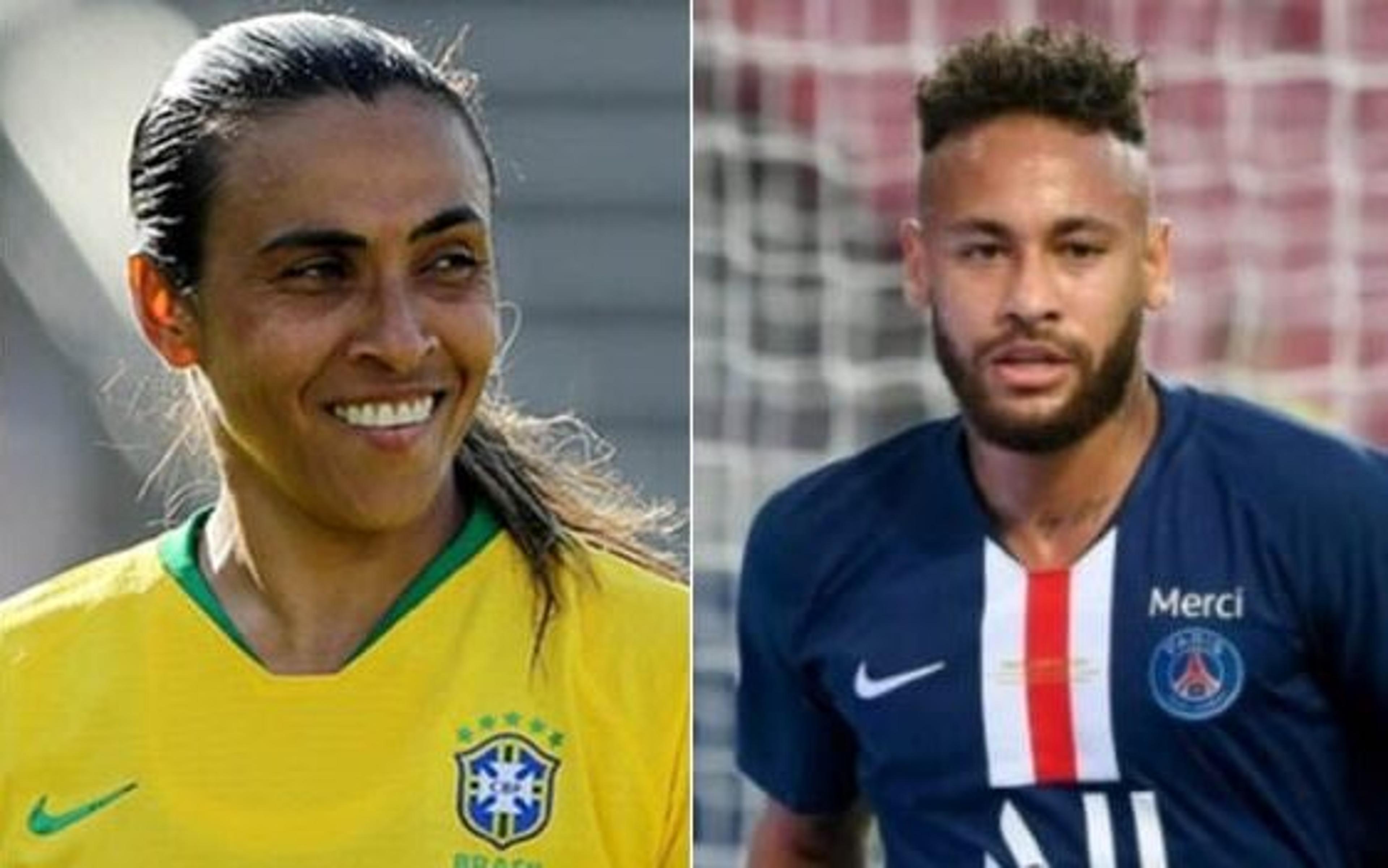 Neymar é mais pesquisado que Marta no Brasil, mostra estudo