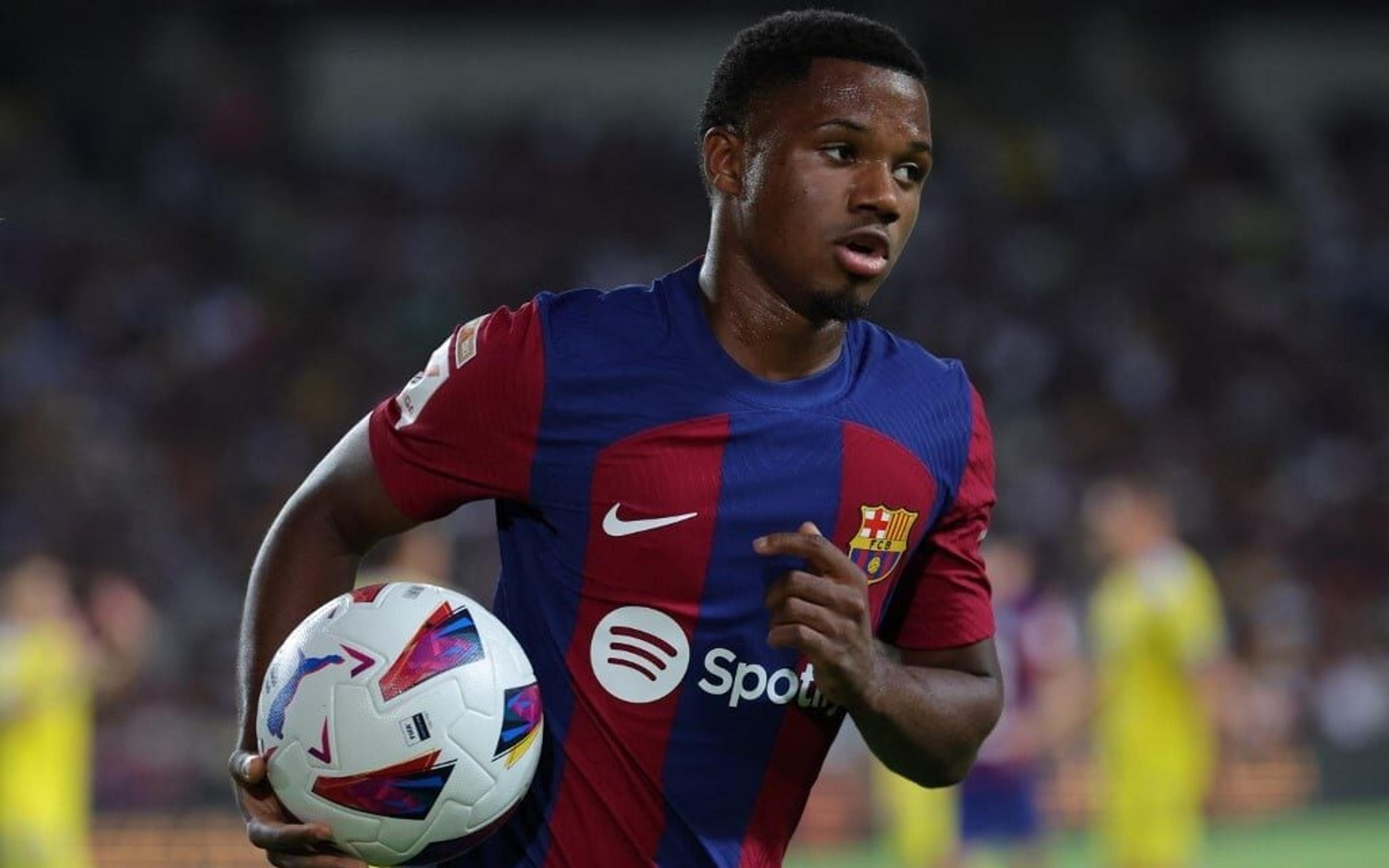 Ansu Fati, do Barcelona, está a um passo de jogar em clube da Premier League