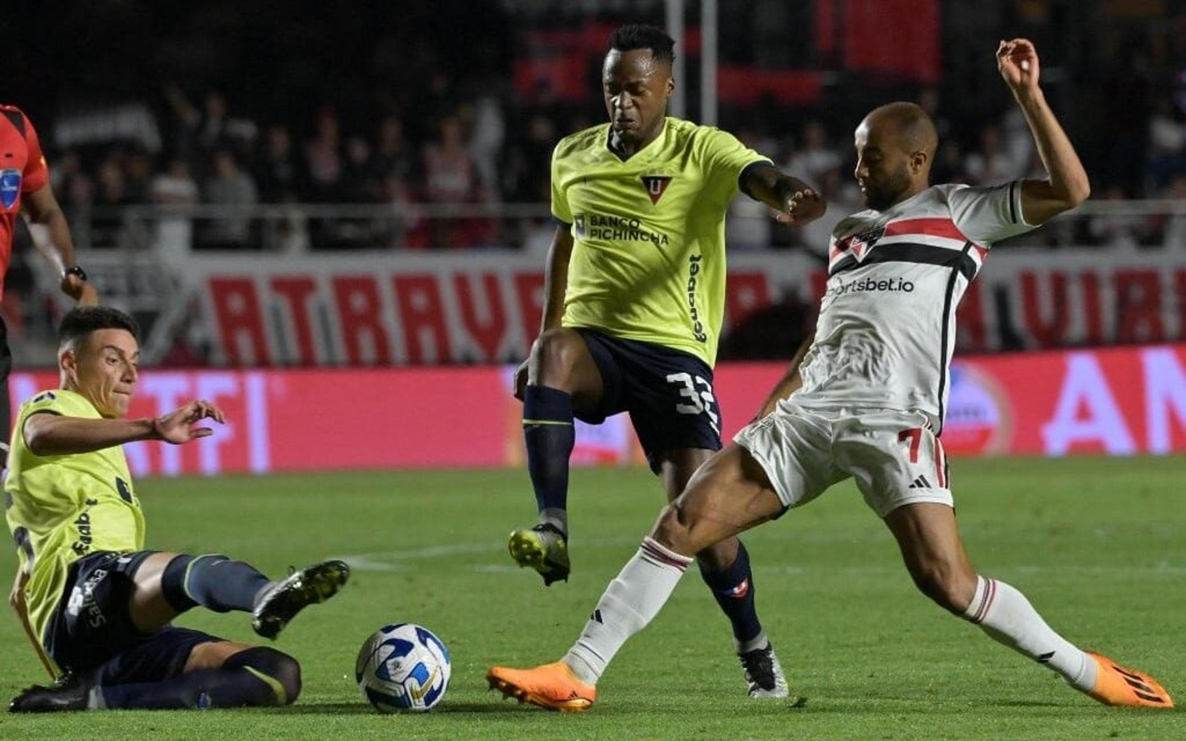 Lucas Moura vê falta de paciência em eliminação do São Paulo na Sul-Americana: ‘Placar era reversível’