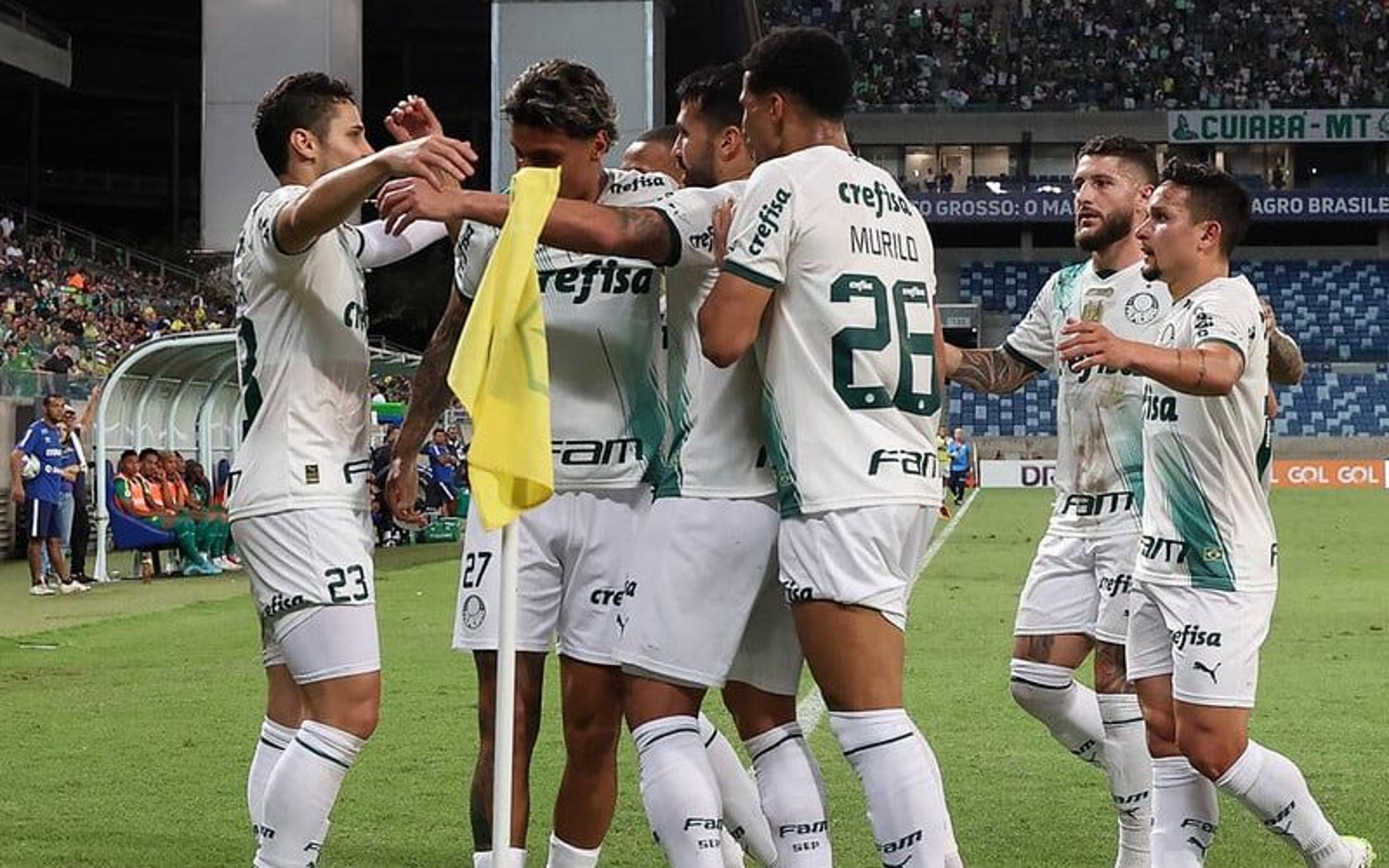 Com golaço de Ríos, Palmeiras vence o Cuiabá e diminui distância para o líder do Brasileirão