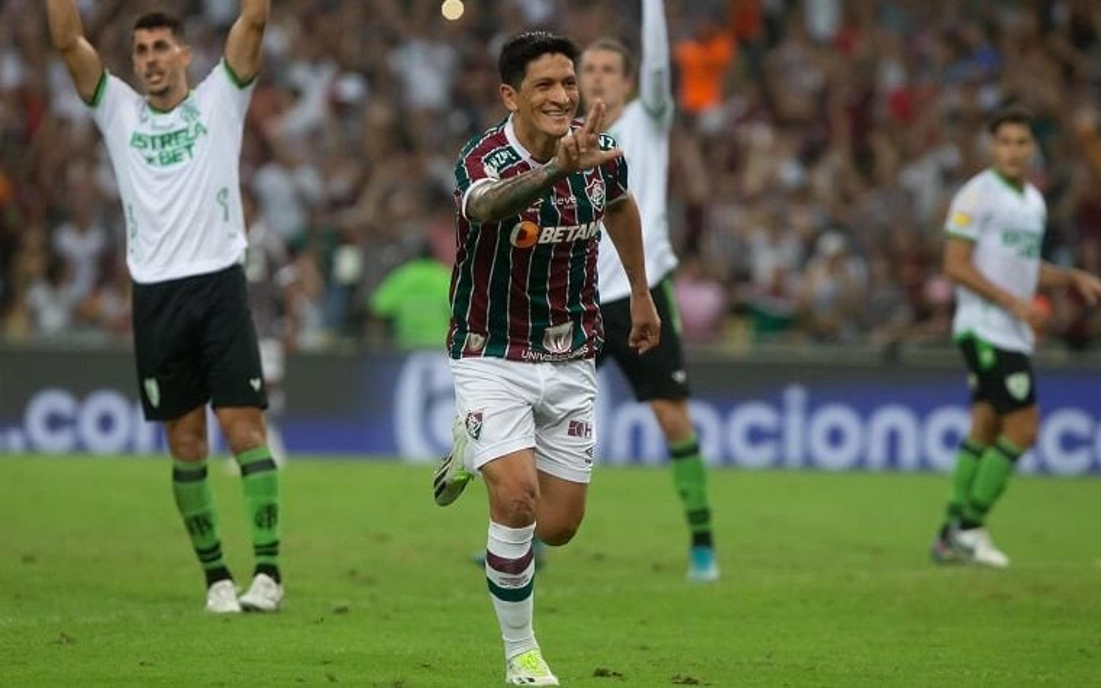 Fluminense vence o América-MG de virada e dorme no G-4 do Brasileirão