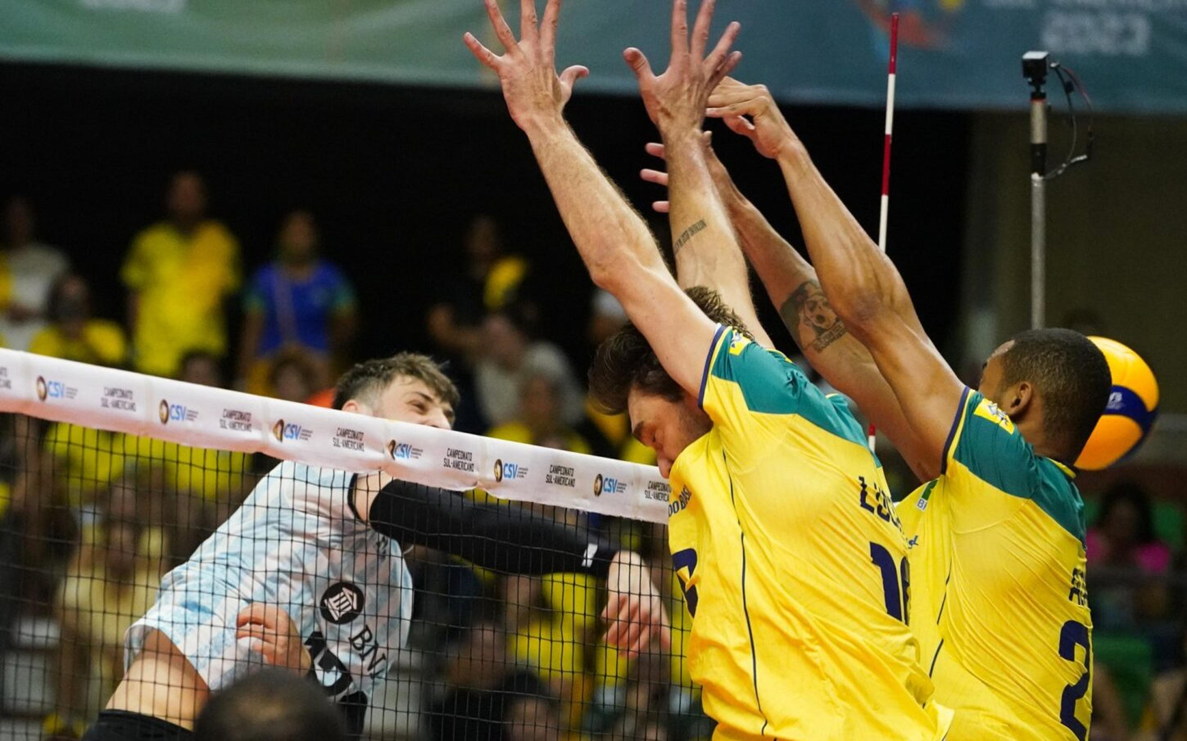 Derrota para a Argentina encerra hegemônia brasileira no Sul-Americano de Vôlei Masculino