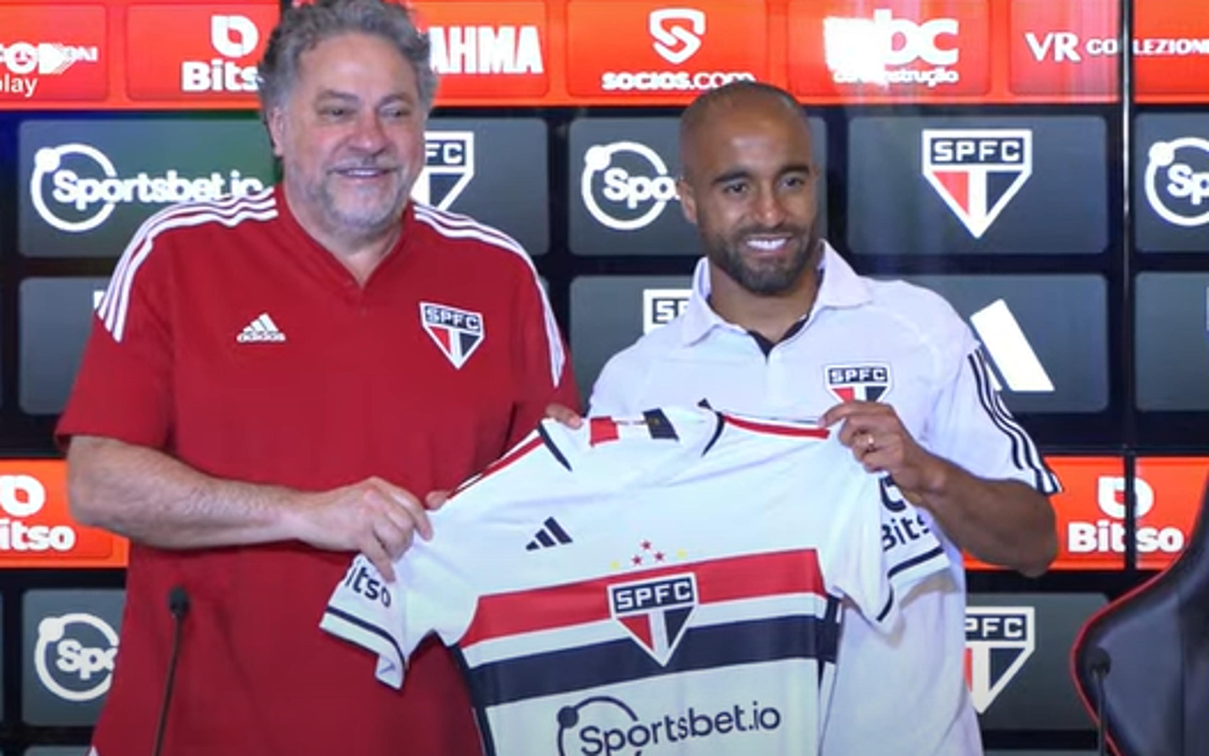 Durante apresentação, Lucas Moura cita ‘invasão’ da torcida nas redes sociais como fundamental para retorno ao São Paulo