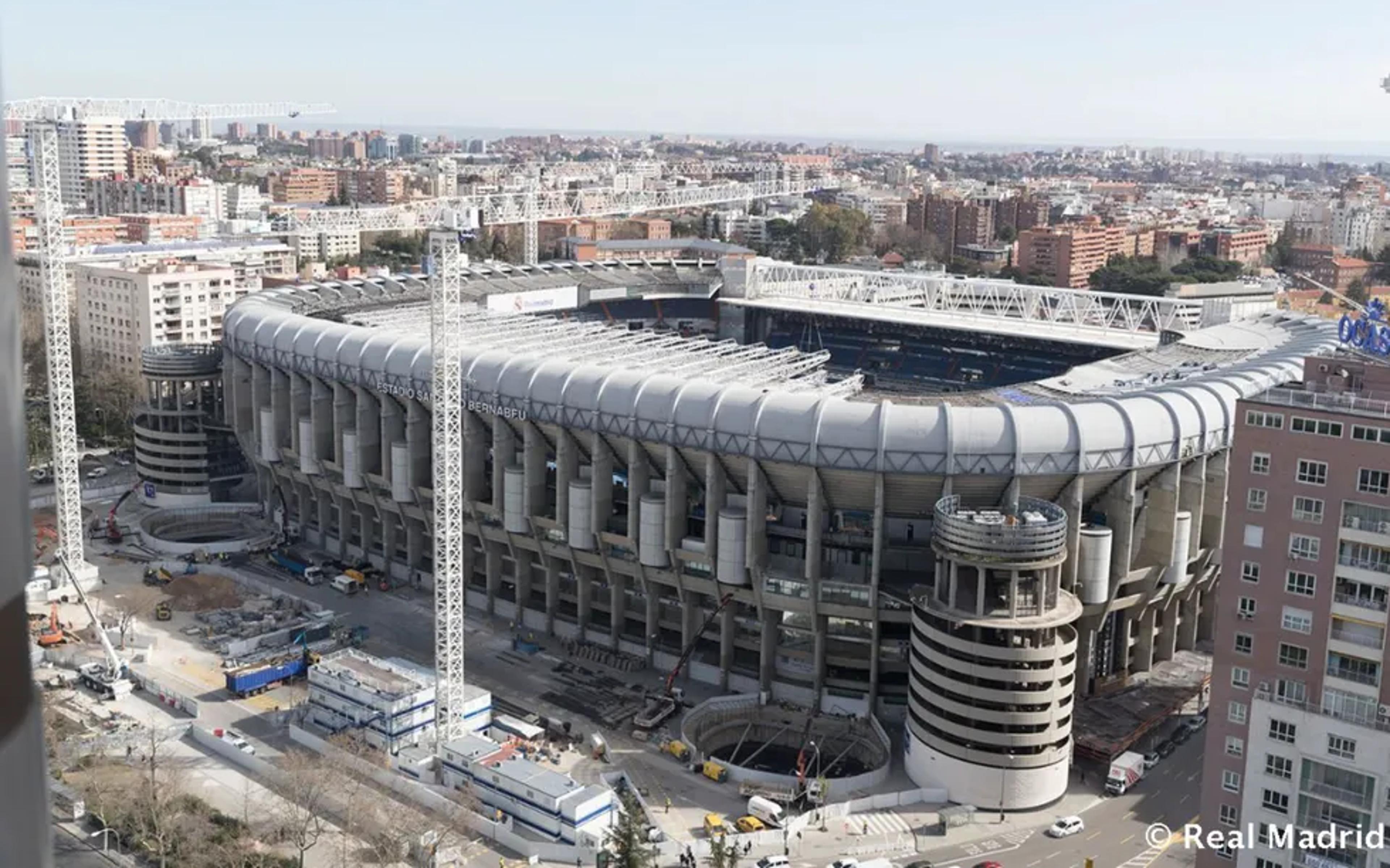 Qual é a capacidade do Santiago Bernabéu, estádio do Real Madrid, após a reforma?