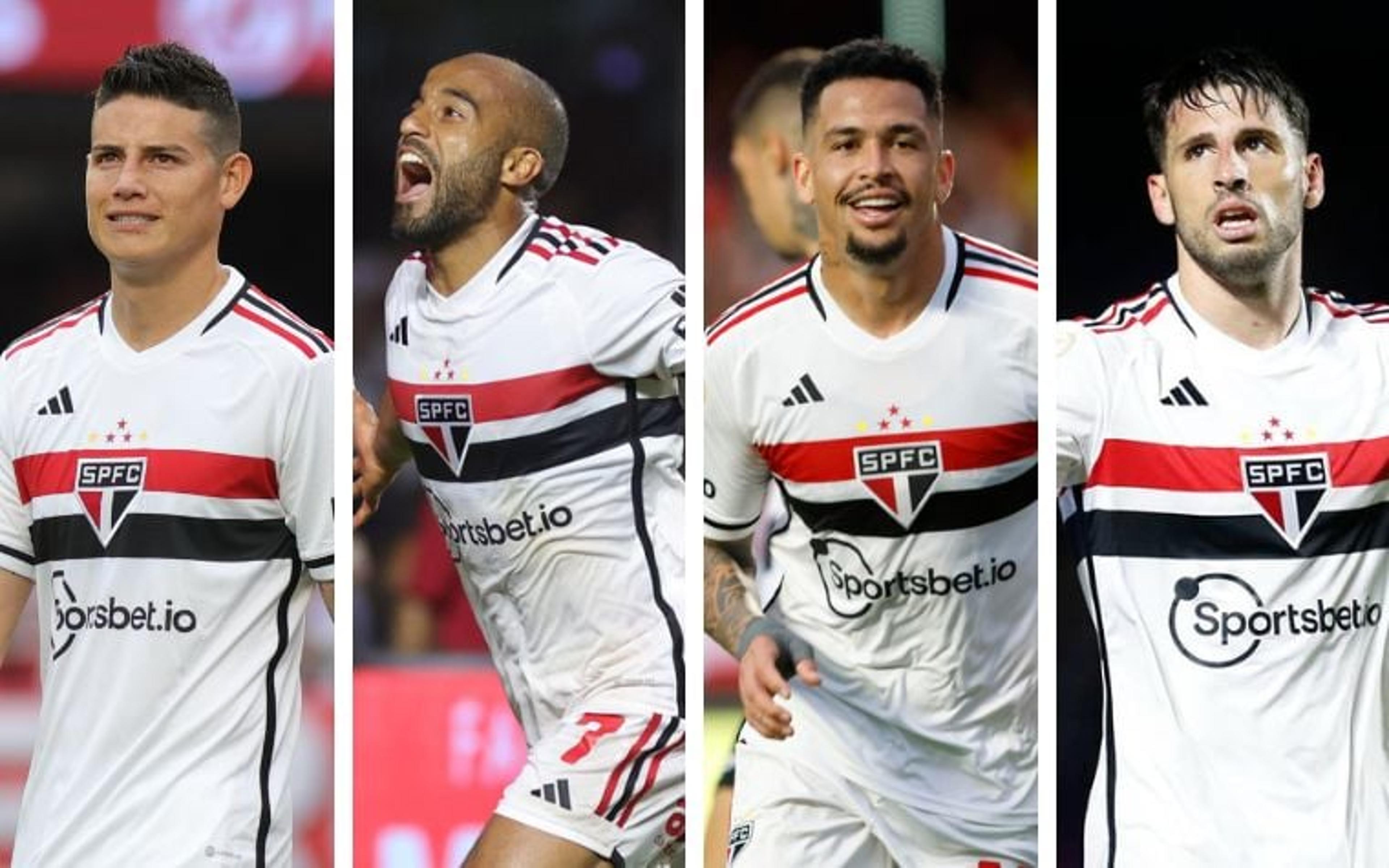 Quarteto Fantástico? James, Lucas, Luciano e Calleri tem uma condição para jogarem juntos no São Paulo