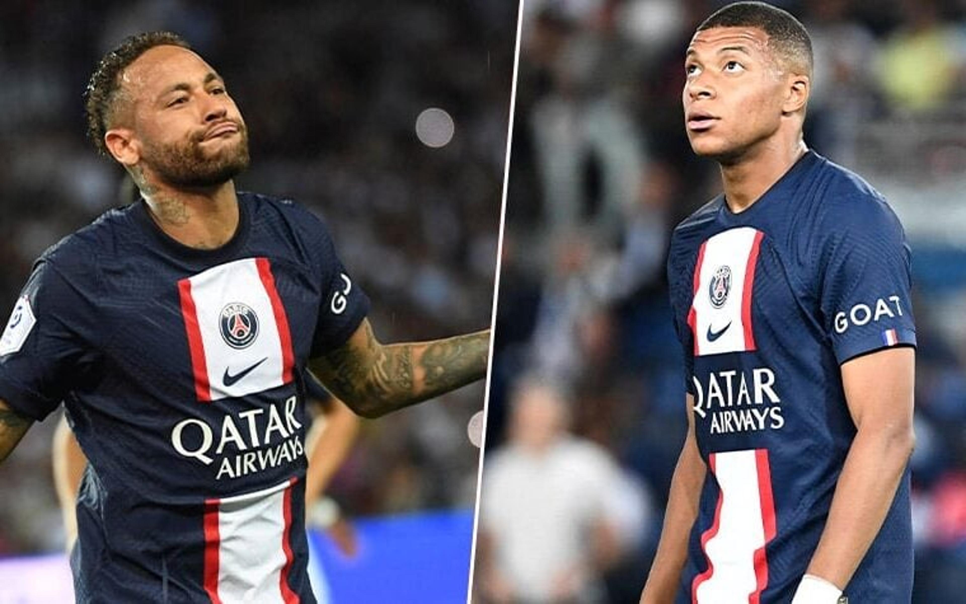 Ligação? Neymar curte post sobre possível relação entre sua saída do PSG e a reintegração de Mbappé no clube francês