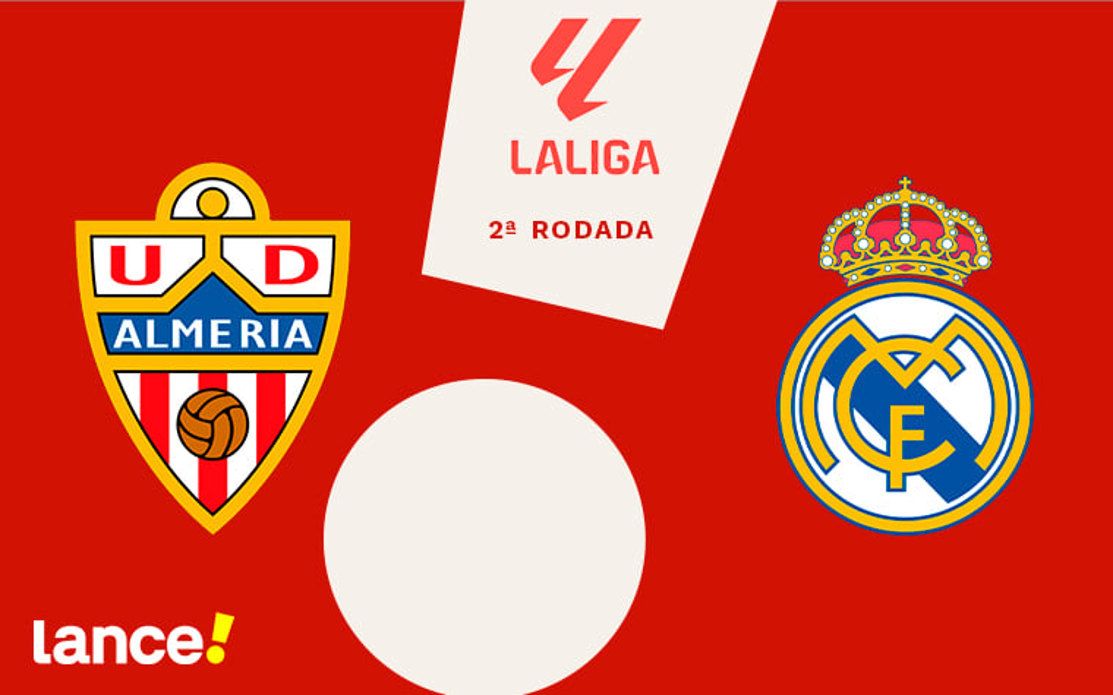 Almería x Real Madrid: onde assistir, horário e prováveis escalações da partida pela La Liga