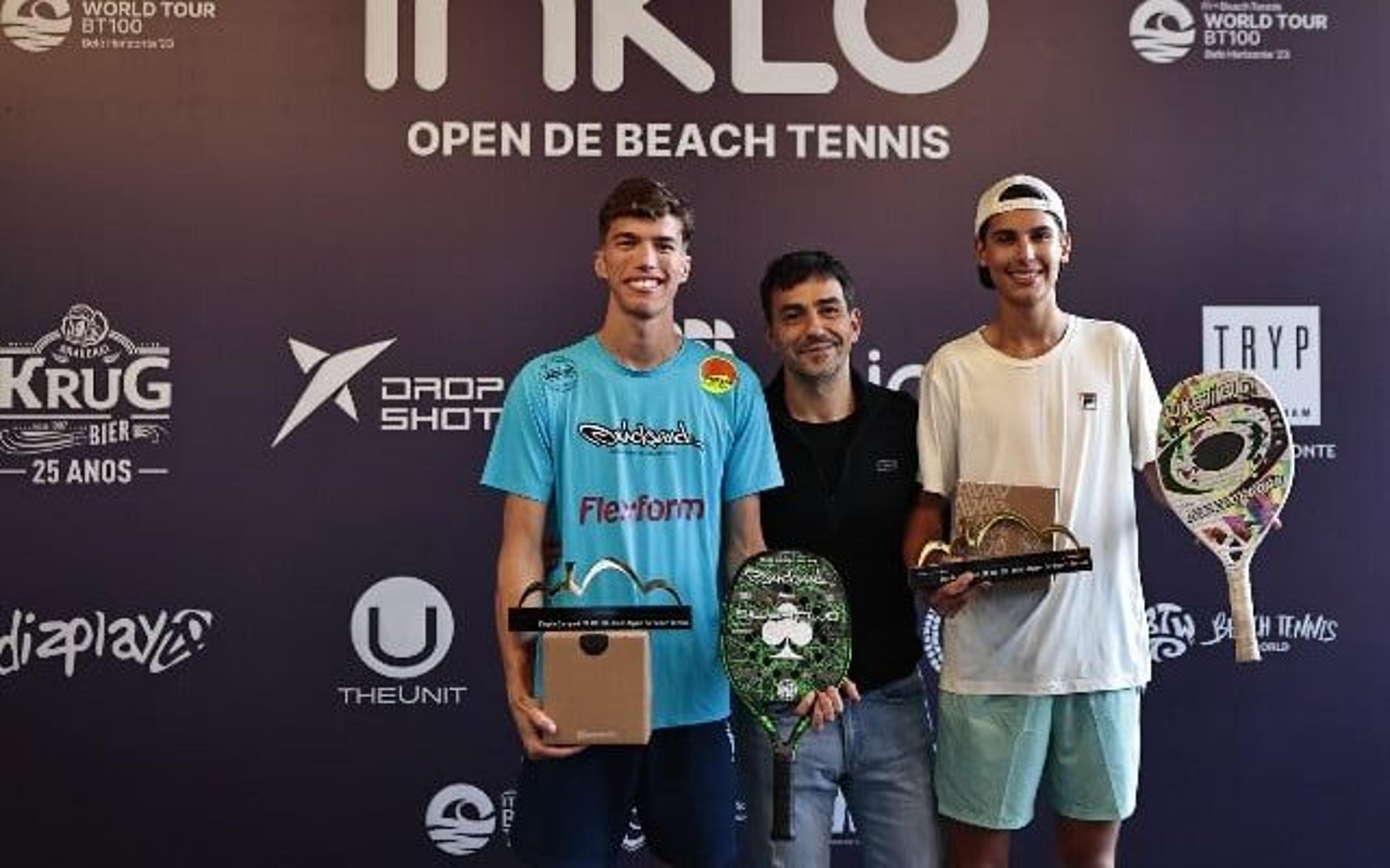 Em final de jovens, Loch e Amâncio levam o título do INKLO Open de Beach Tennis em Belo Horizonte