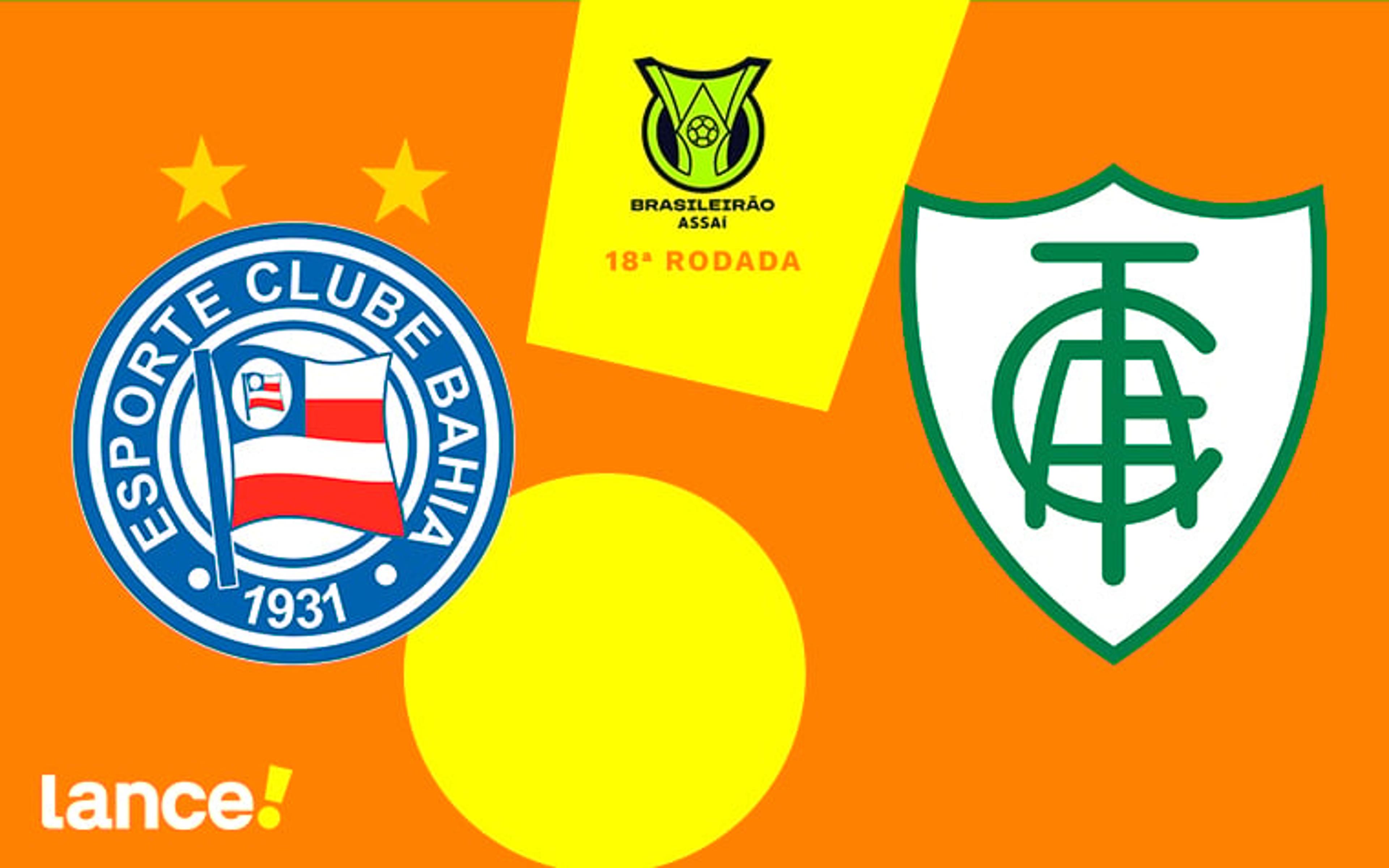 Bahia x América-MG: onde assistir ao vivo, horário, desfalques e escalações do jogo pelo Brasileirão