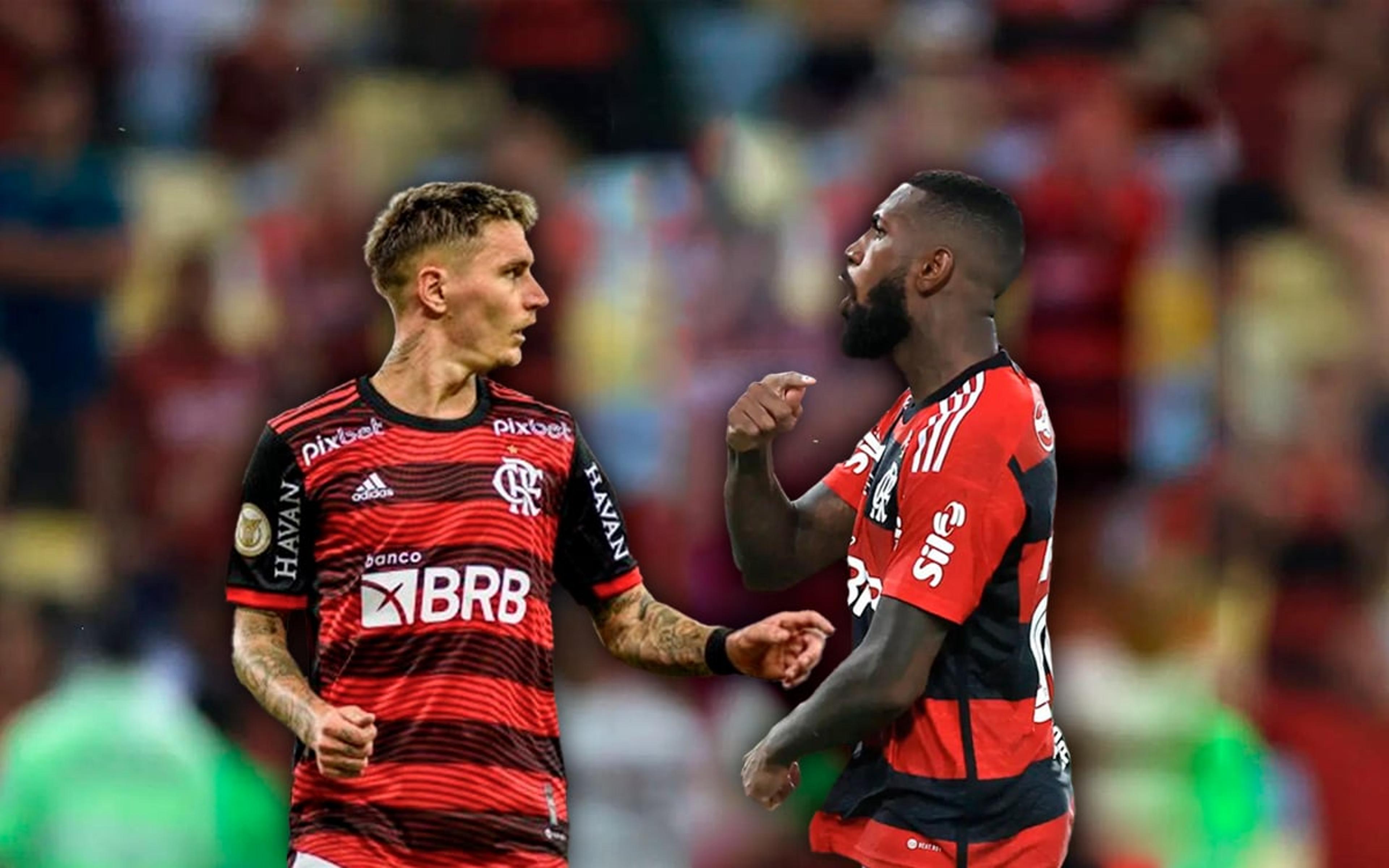 Gerson acerta soco em Varela em treino do Flamengo; lateral sofre fratura no nariz