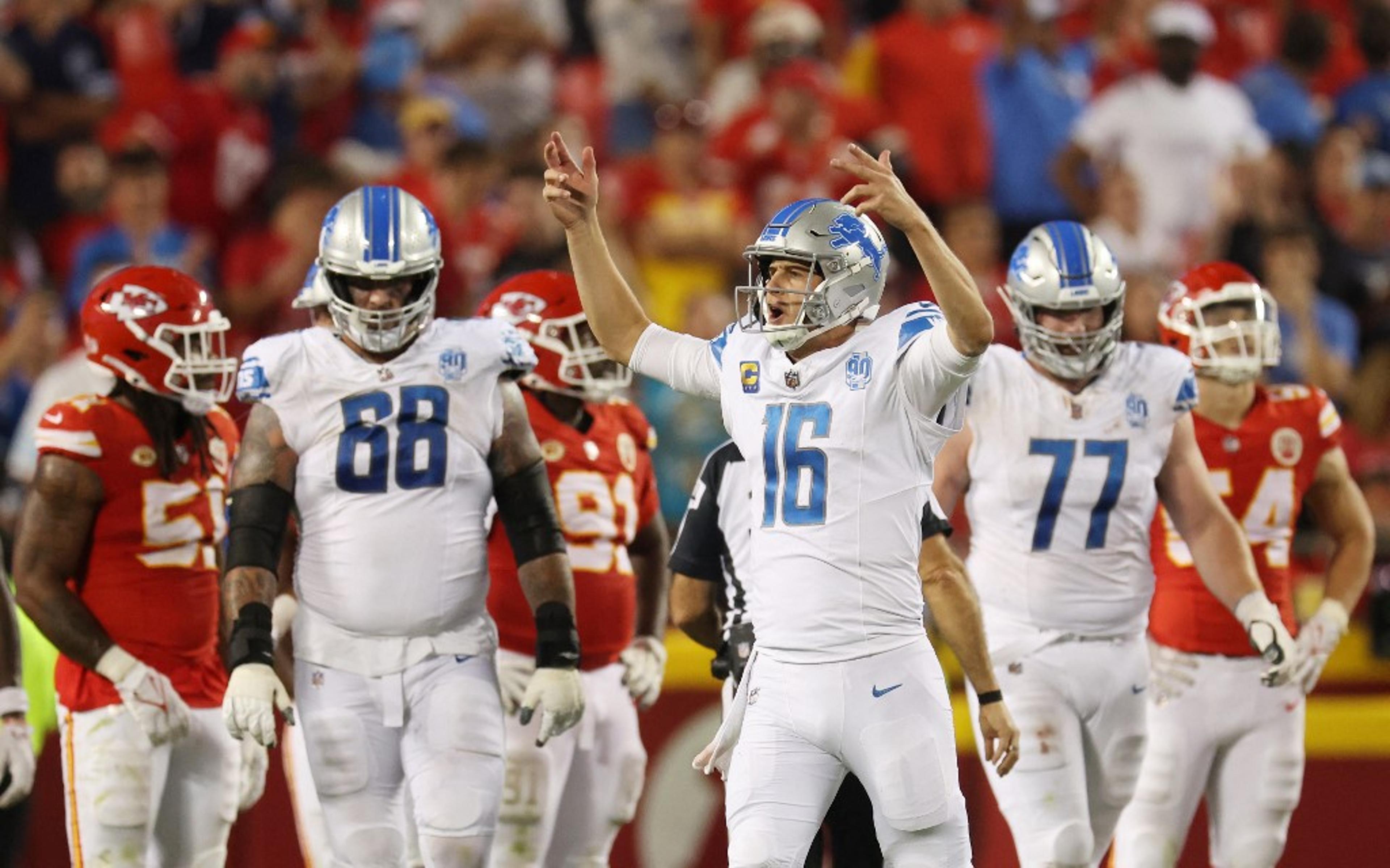 NFL: Lions surpreendem e vencem os Chiefs na abertura da Semana 1