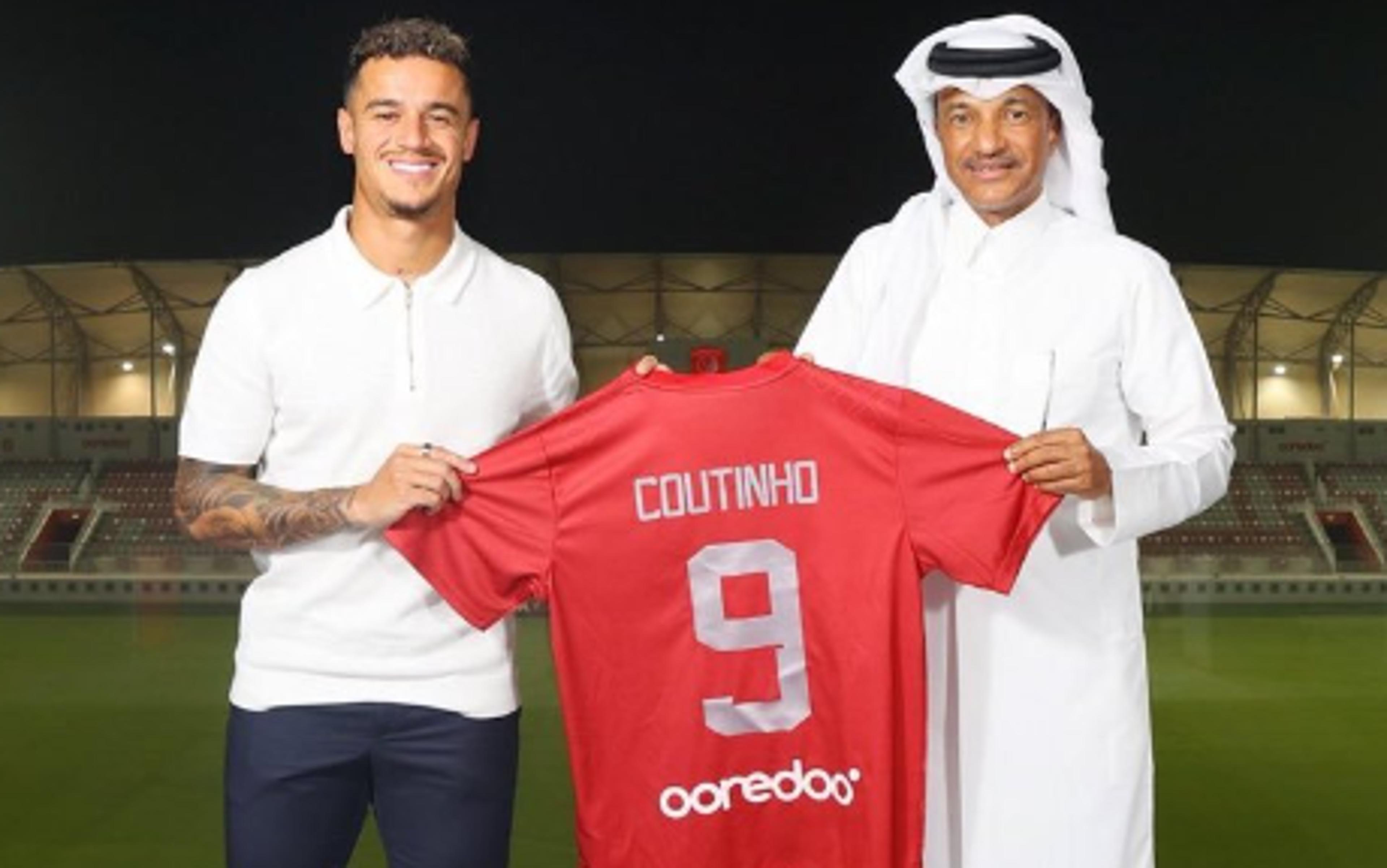 Phillipe Coutinho é anunciado pelo Al-Duhail, do Qatar