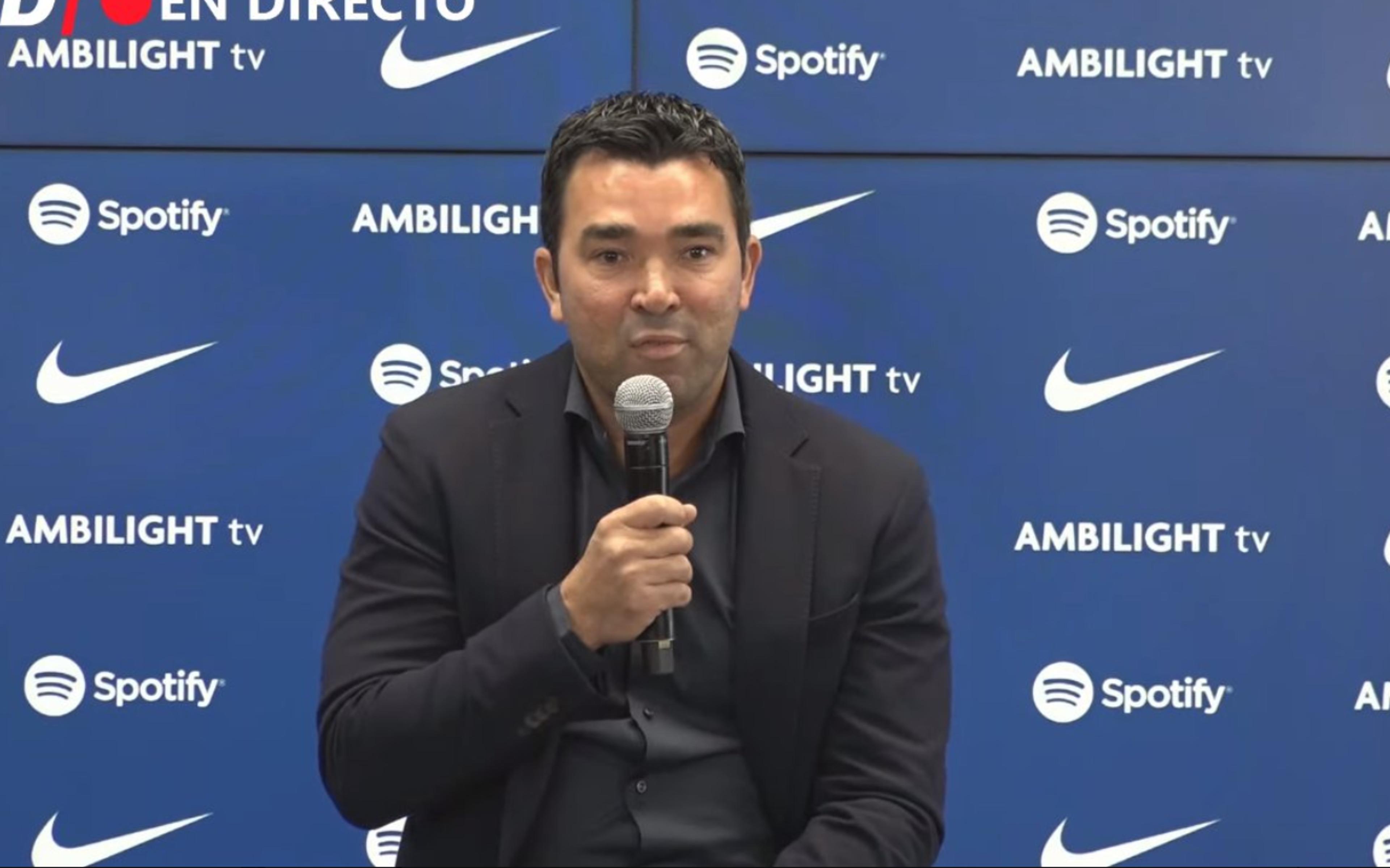 Deco é apresentado como novo diretor esportivo do Barcelona