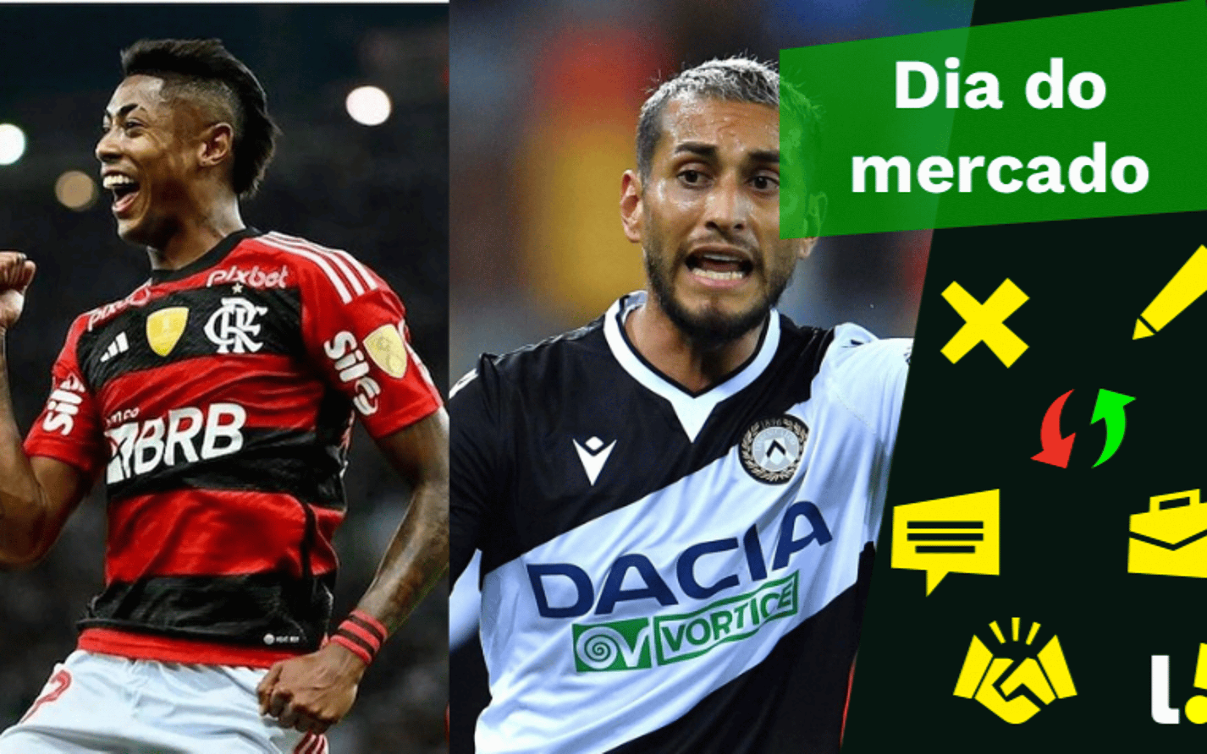 Bruno Henrique na mira da Grécia, Palmeiras se interessa por Roberto Pereyra… O Dia do Mercado!