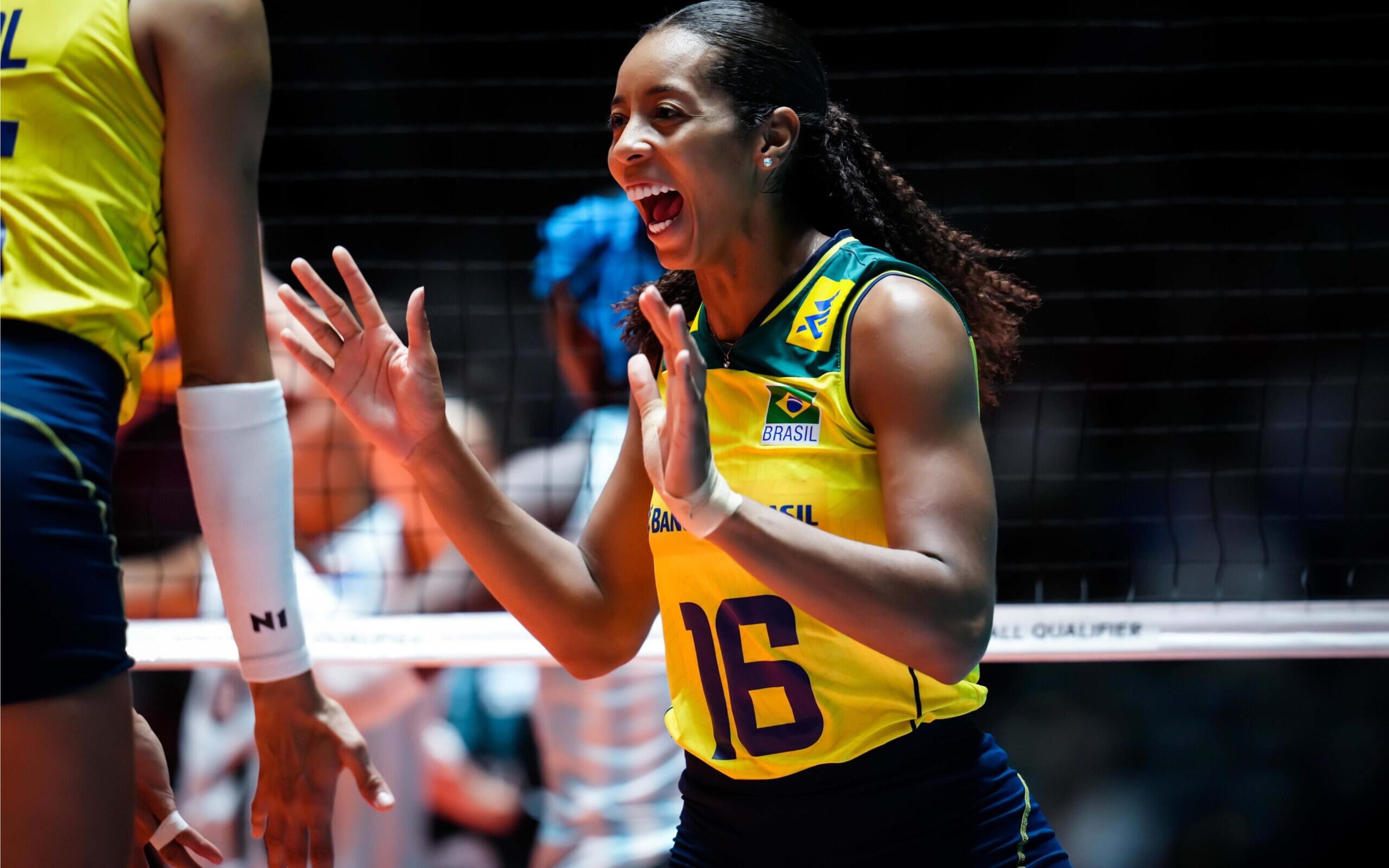 Seleção Brasileira feminina vence Argentina por 3 a 0 na estreia do Pré-Olímpico de Vôlei