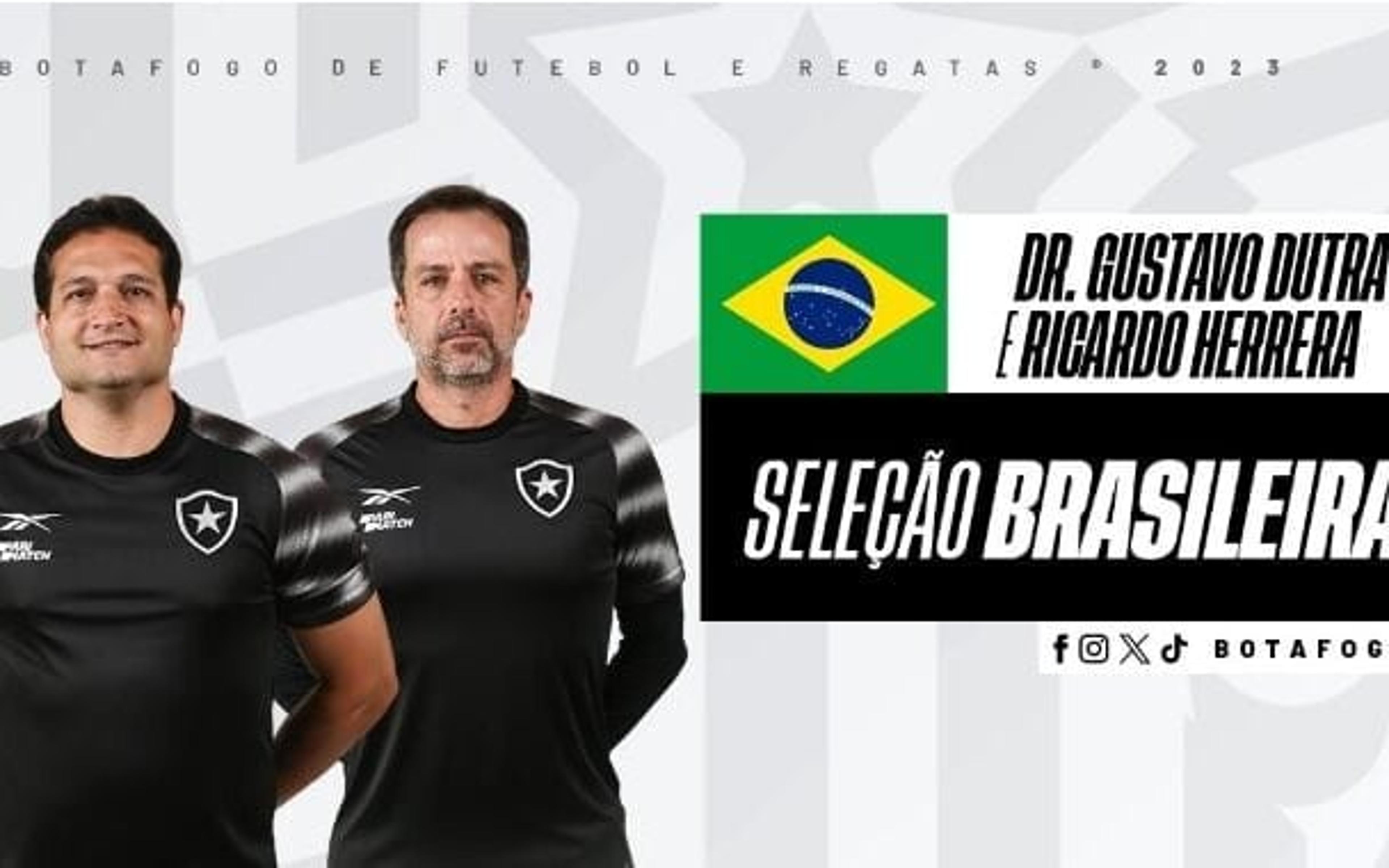 Que moral! Integrantes da comissão técnica do Botafogo são prestigiados com ‘convocação’