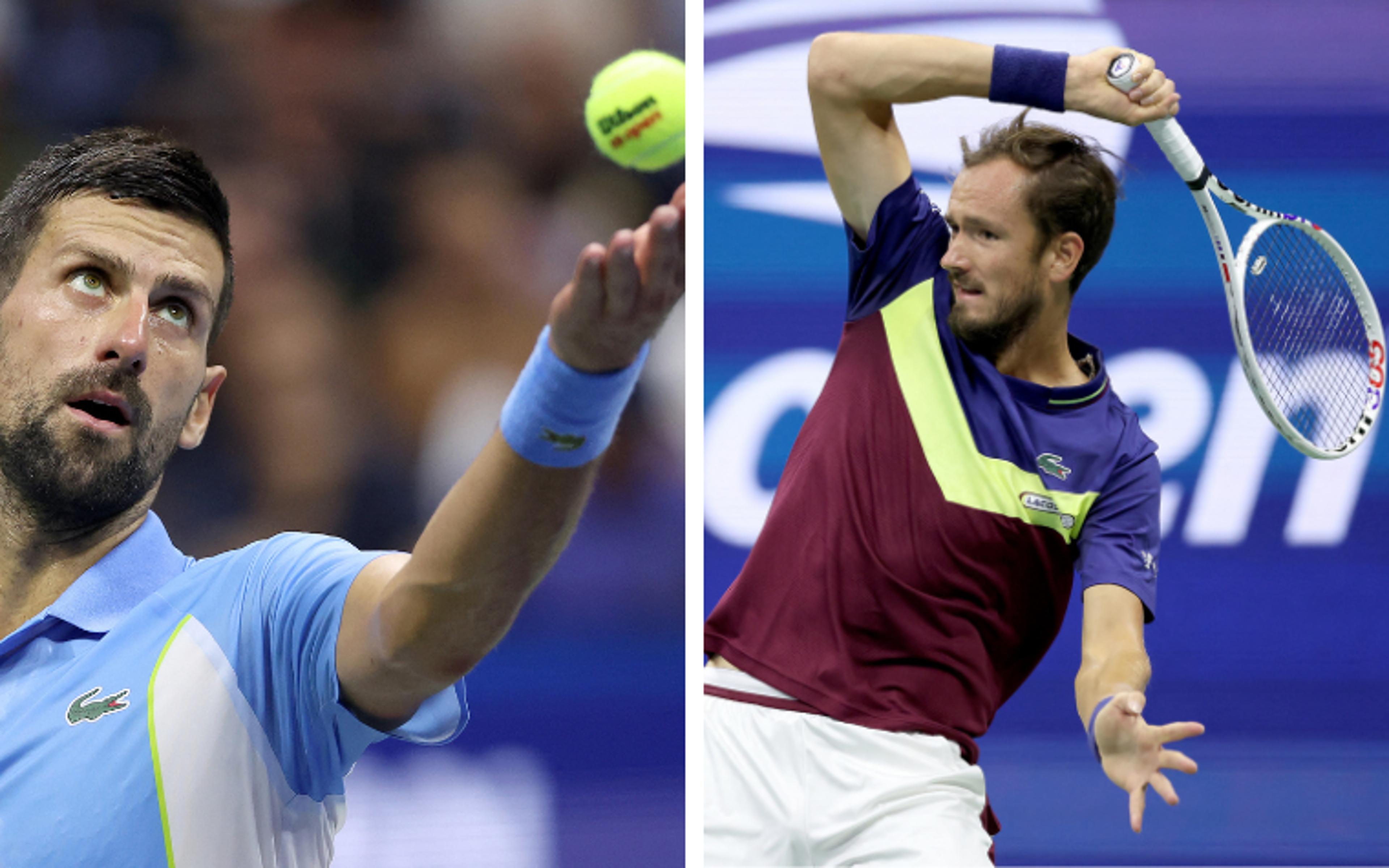 Djokovic x Medvedev na final do US Open: veja horário e onde assistir