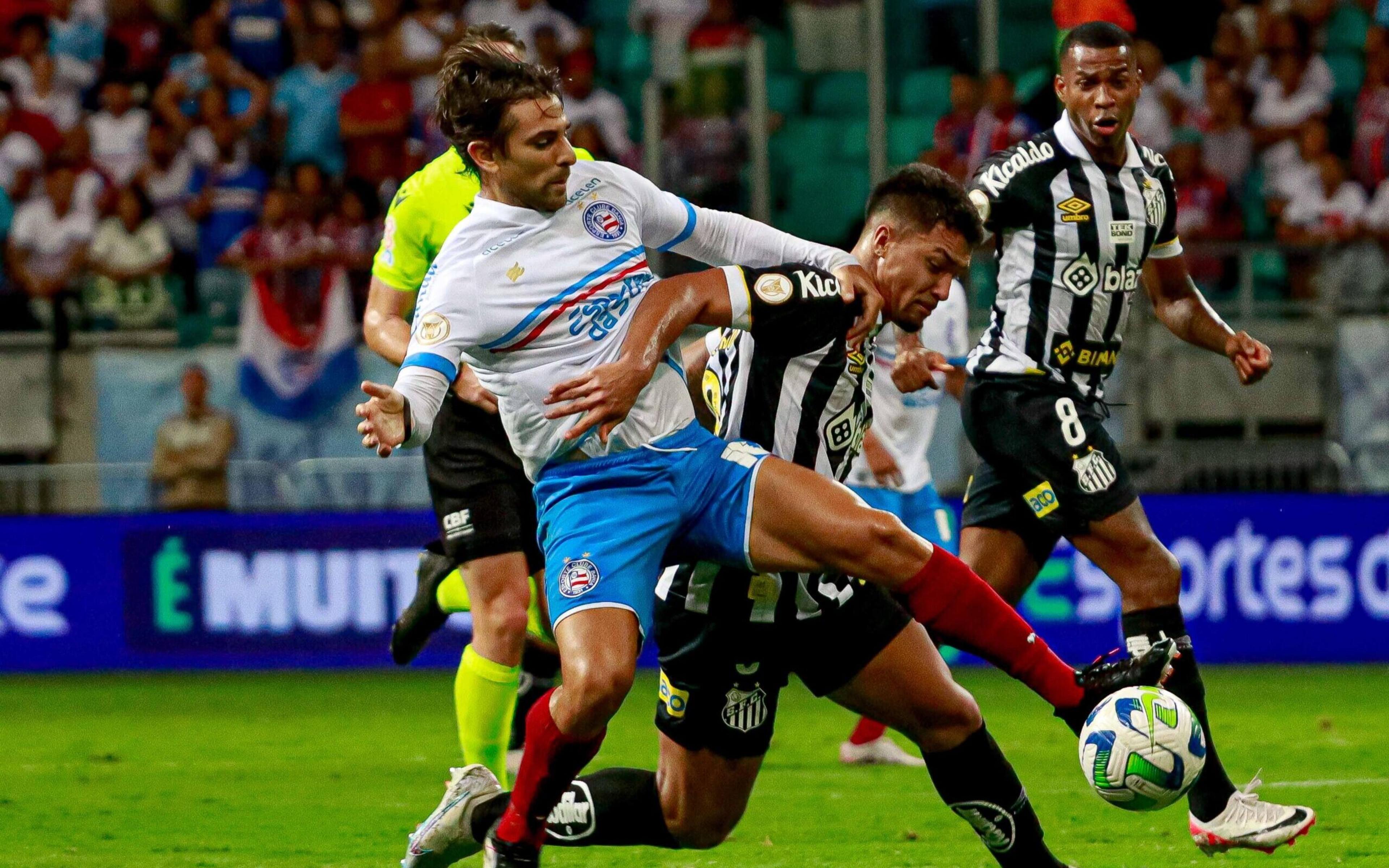 Goleadores contra o Bahia, Marcos Leonardo e Furch acreditam em permanência na Série A: ‘Santos não vai cair’