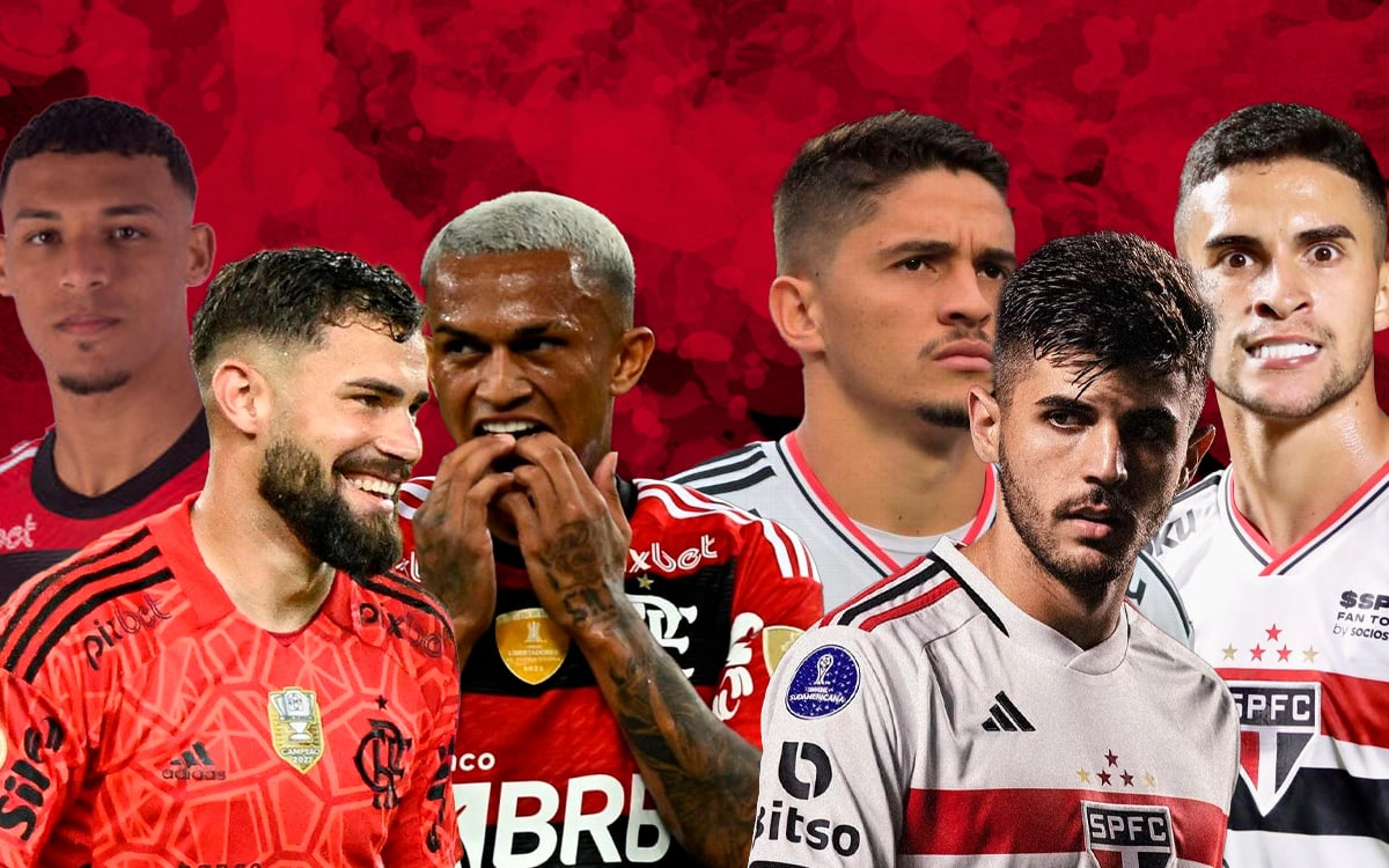 Crias da base têm papéis importantes em Flamengo e São Paulo