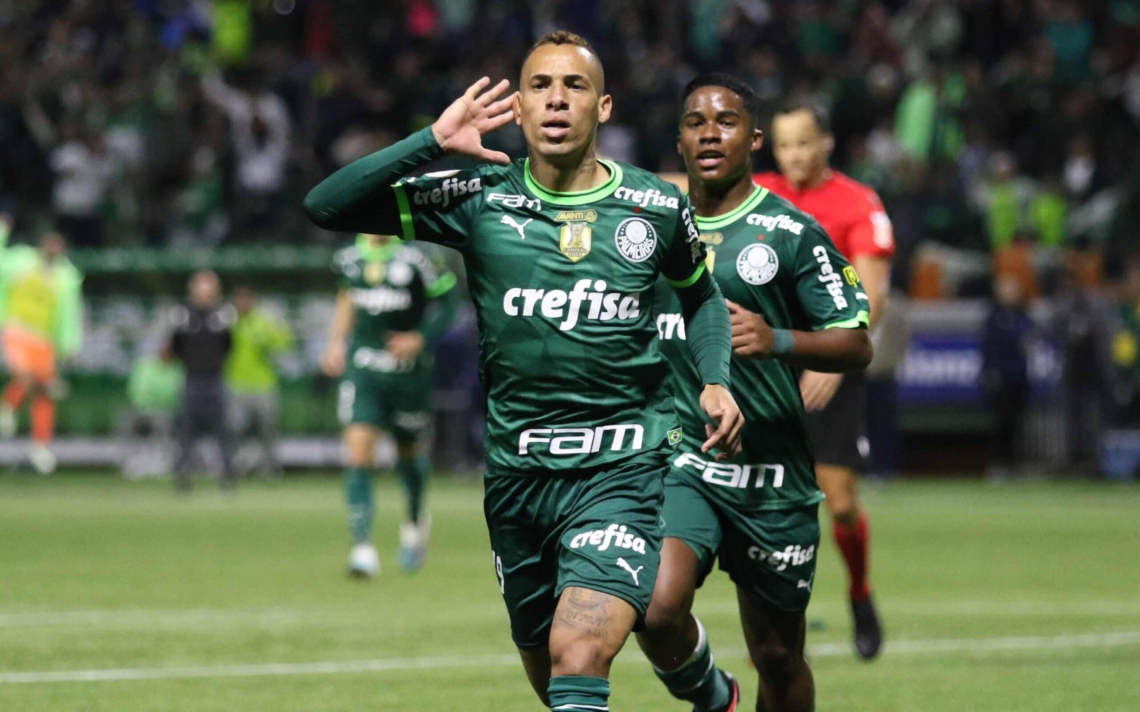 Breno Lopes salva no fim, e Palmeiras vence o Goiás pelo Brasileirão