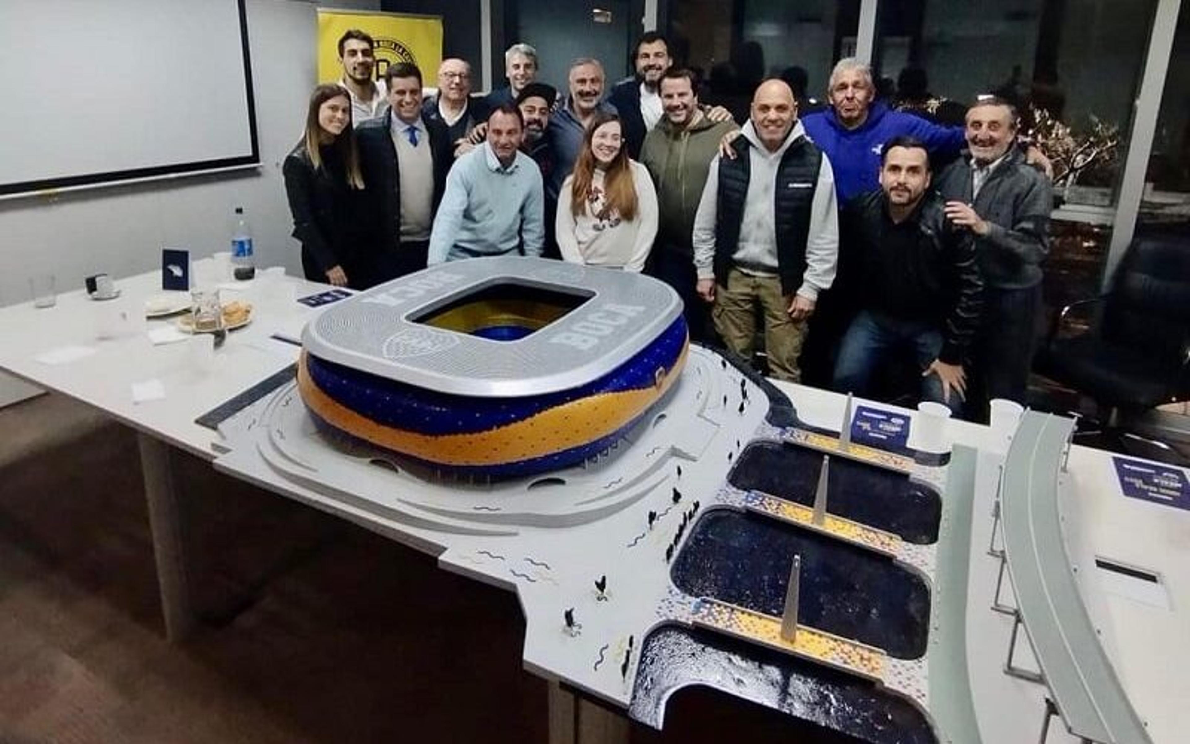 Maquete com projeto de nova Bombonera é revelado