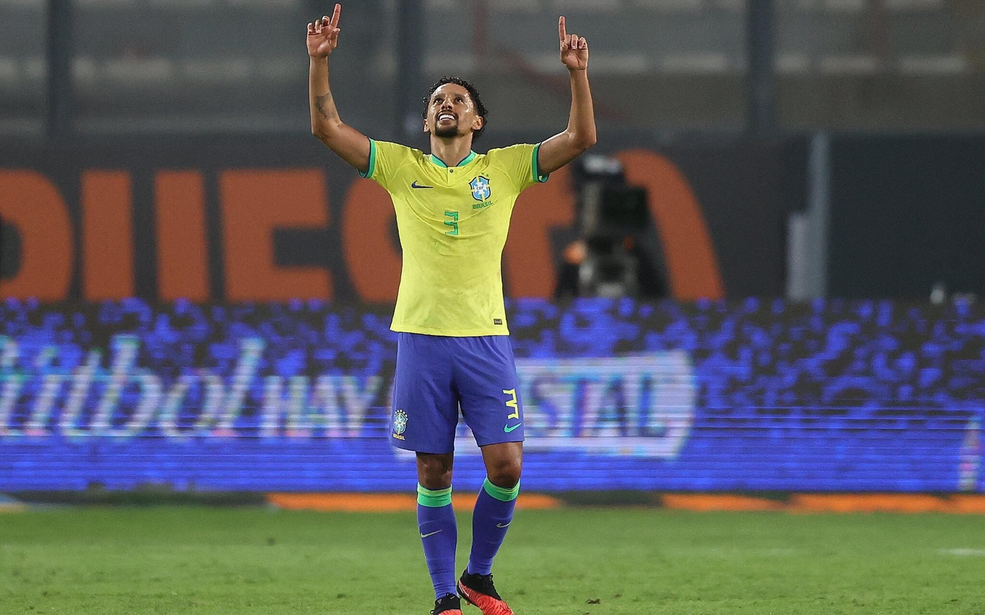 Marquinhos celebra vitória com gol de bola parada e avisa: ‘Essa vai ser a cara da Seleção’