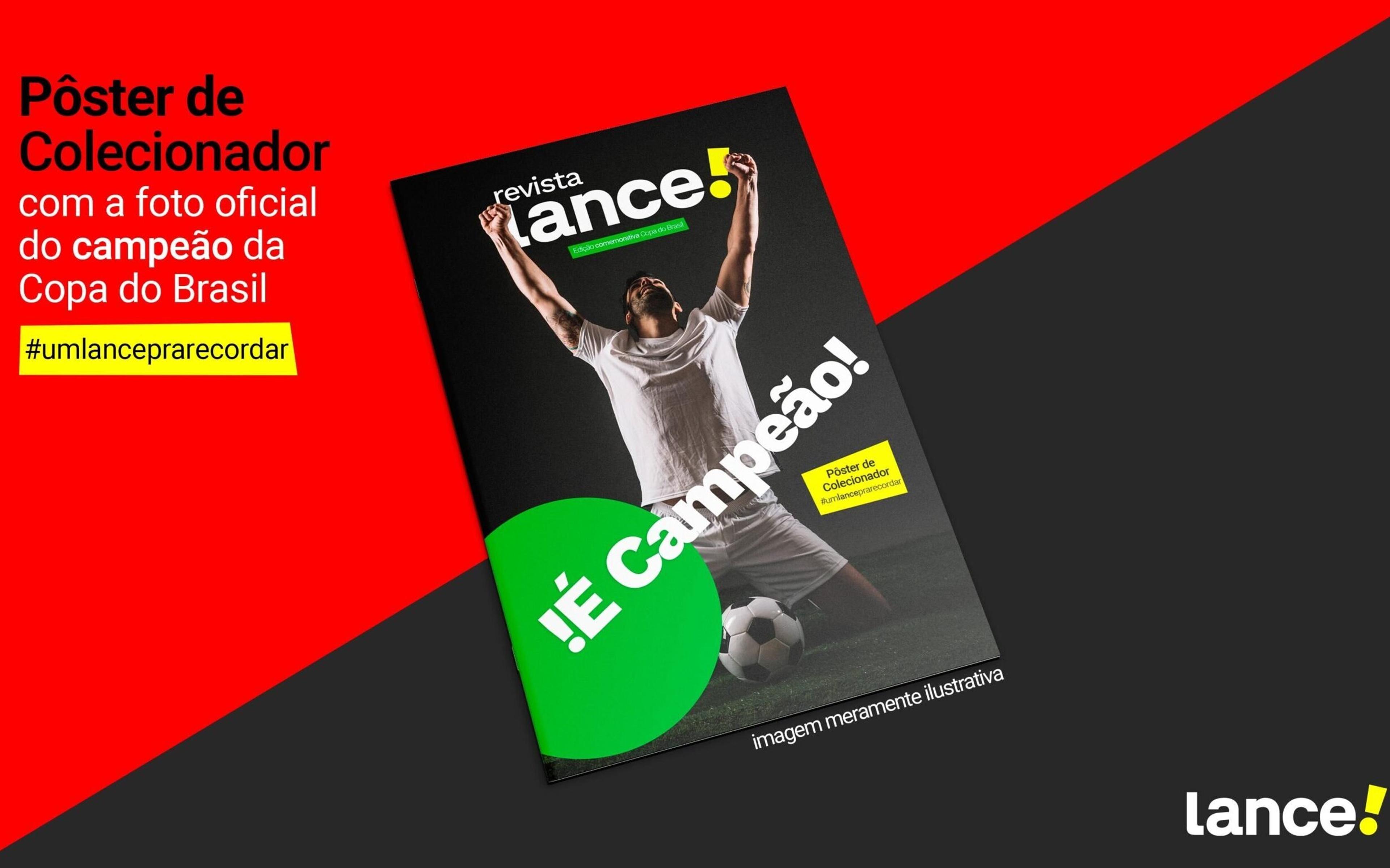 Lance! volta às bancas com revista pôster com campeão da Copa do Brasil