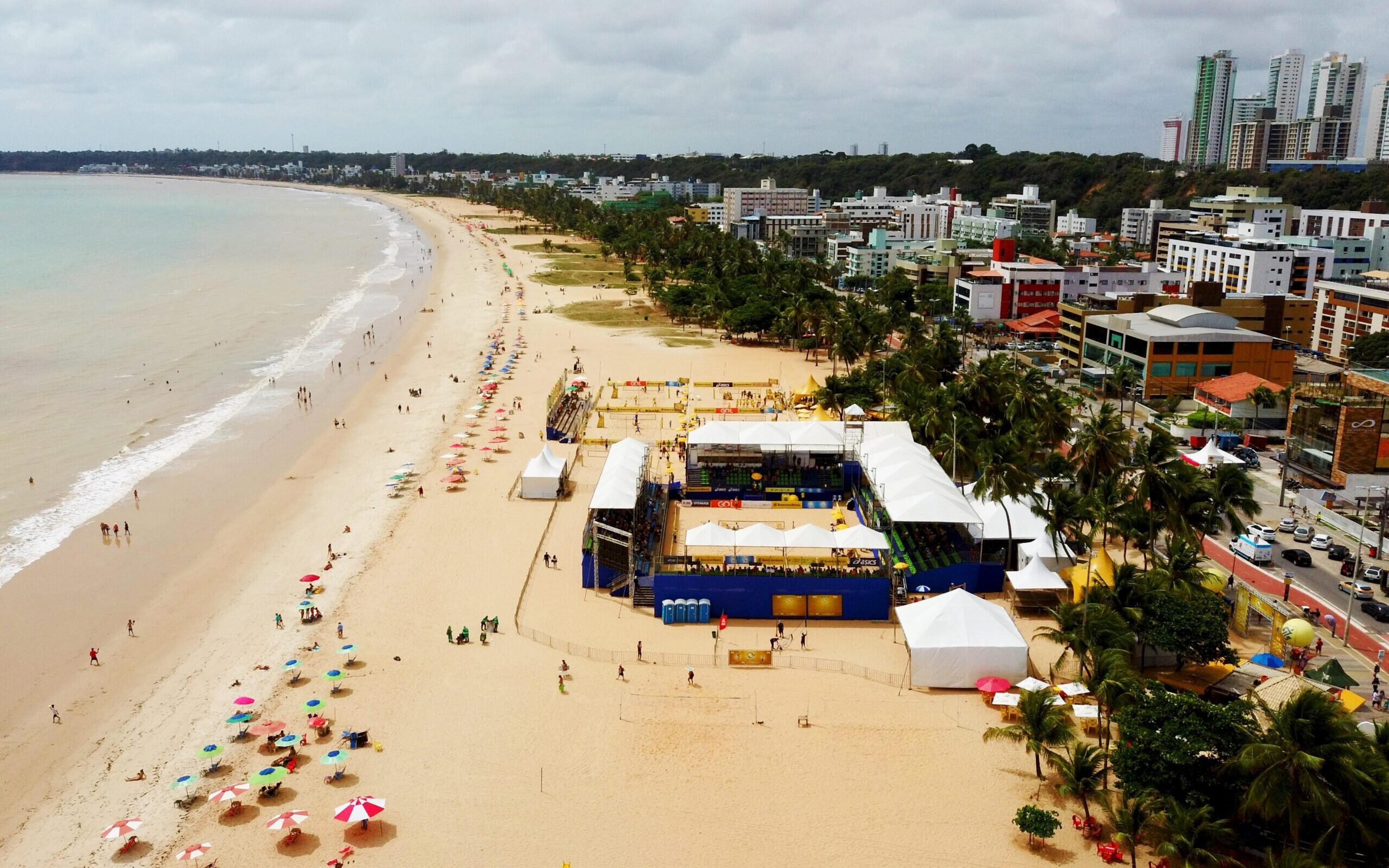 João Pessoa vai sediar etapa do Circuito Mundial de Vôlei de Praia e atletas enaltecem: ‘Histórico’