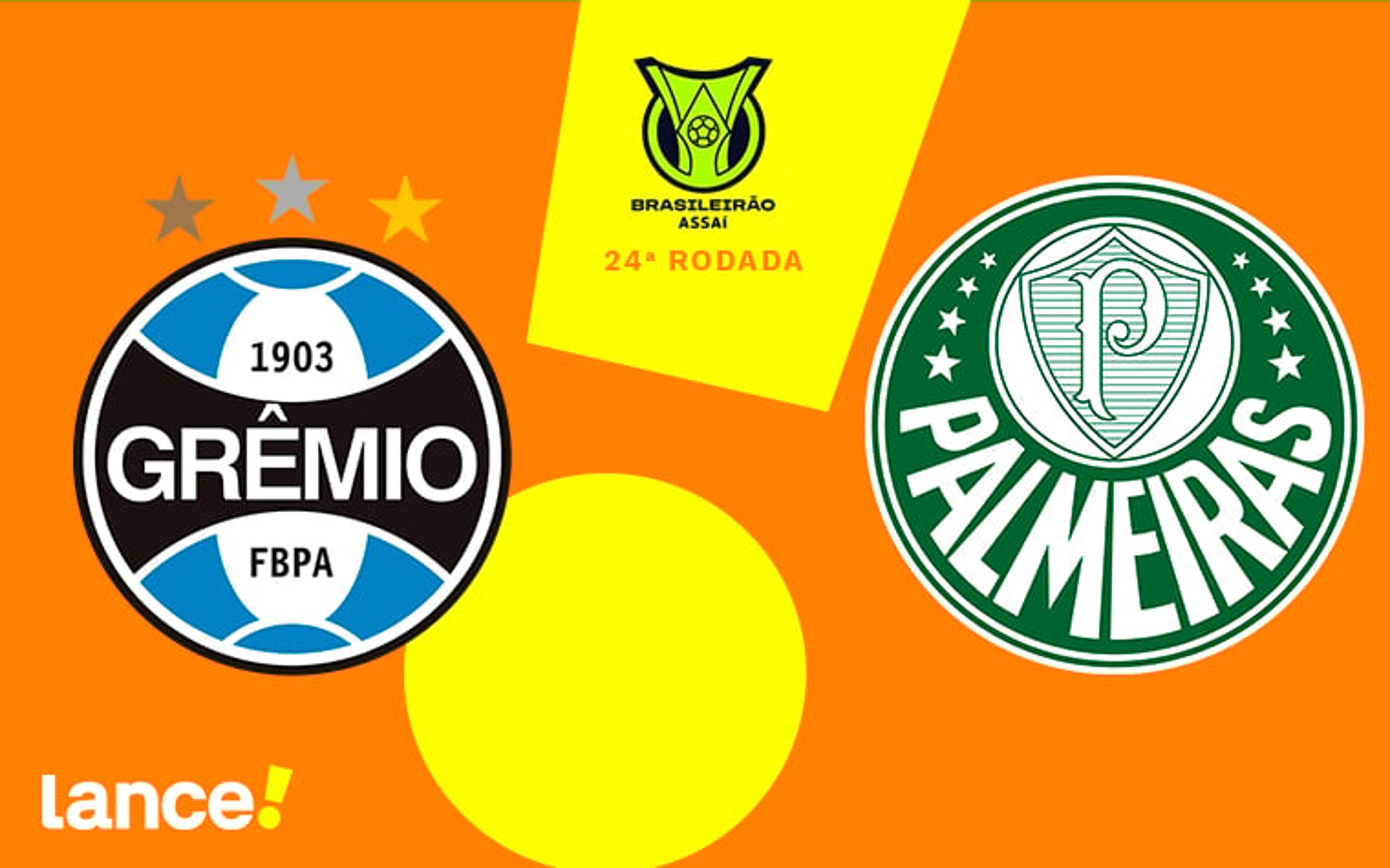 Grêmio x Palmeiras: onde assistir ao vivo, horário e escalações do jogo pelo Brasileirão