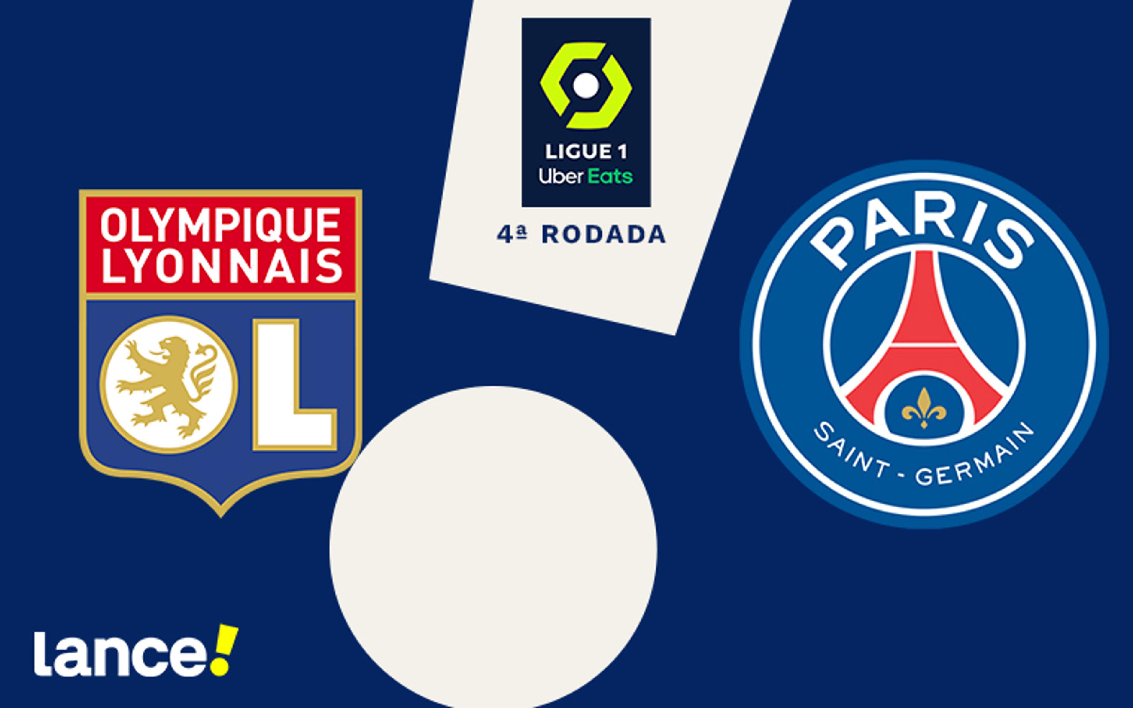 Lyon x PSG: onde assistir, horário e prováveis escalações do jogo pelo Campeonato Francês