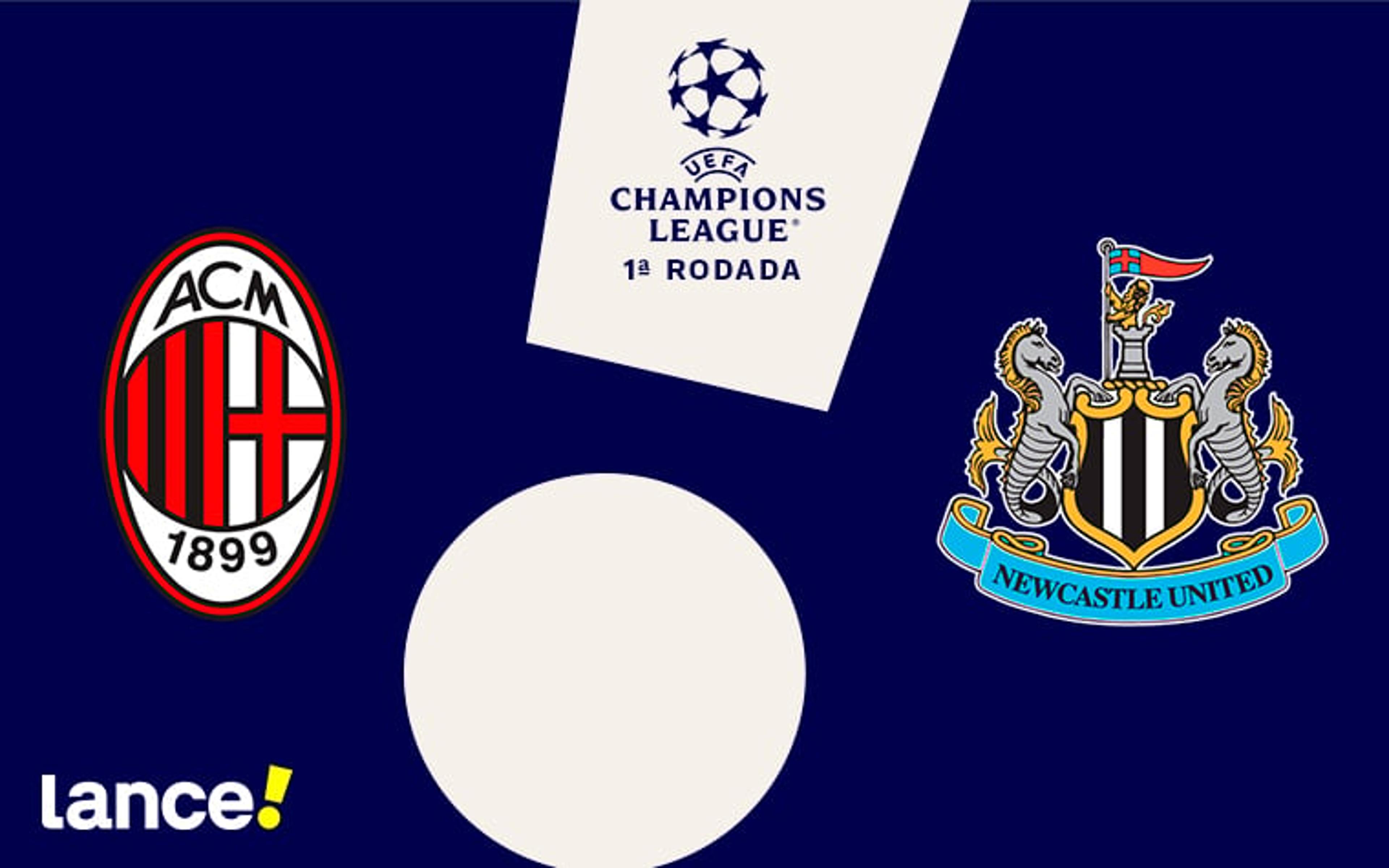 Milan x Newcastle: onde assistir ao vivo, horário e escalações do jogo pela Champions League