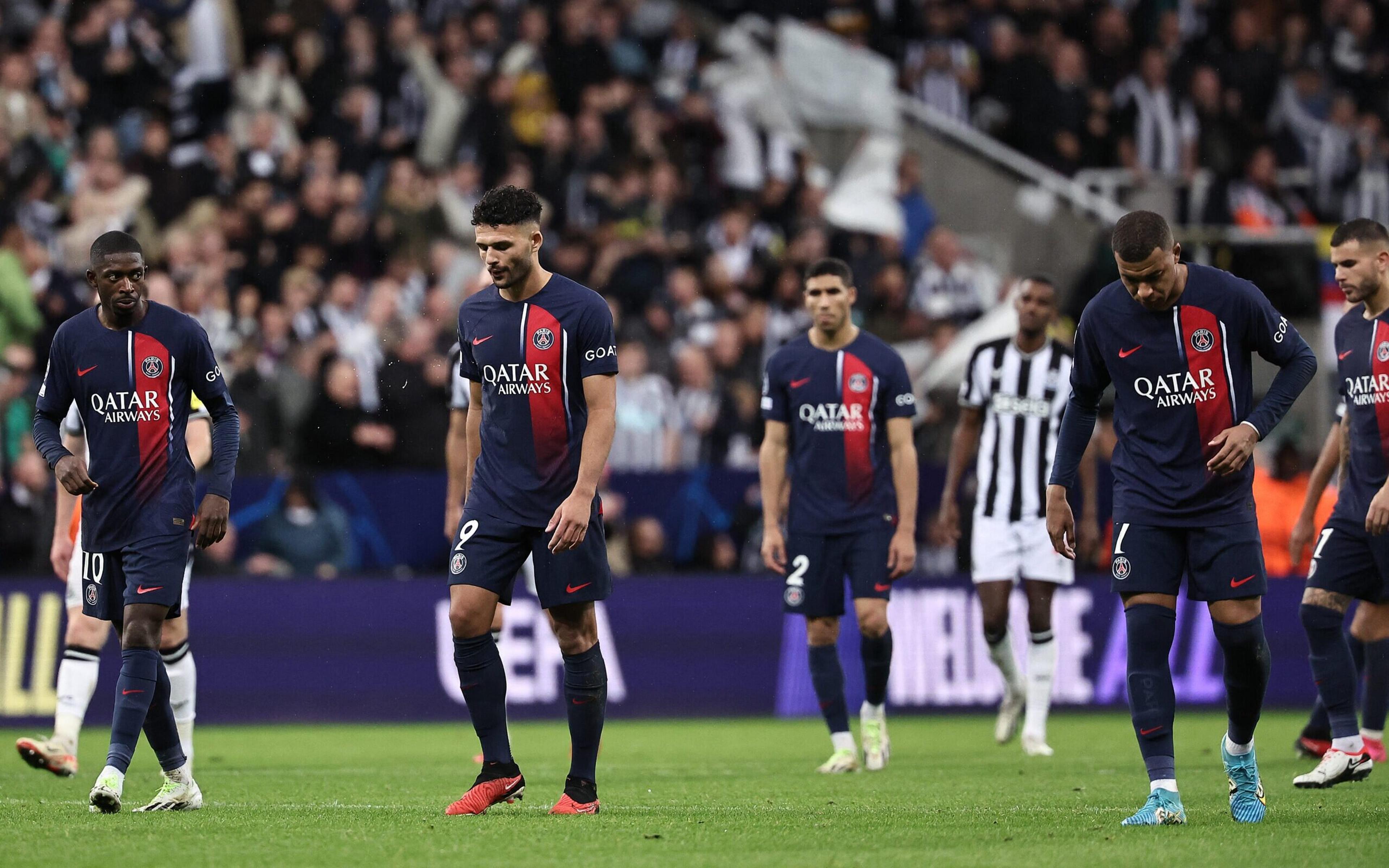 PSG leva goleada do Newcastle na Champions, e web tira sarro: ‘Extremamente pequeno’