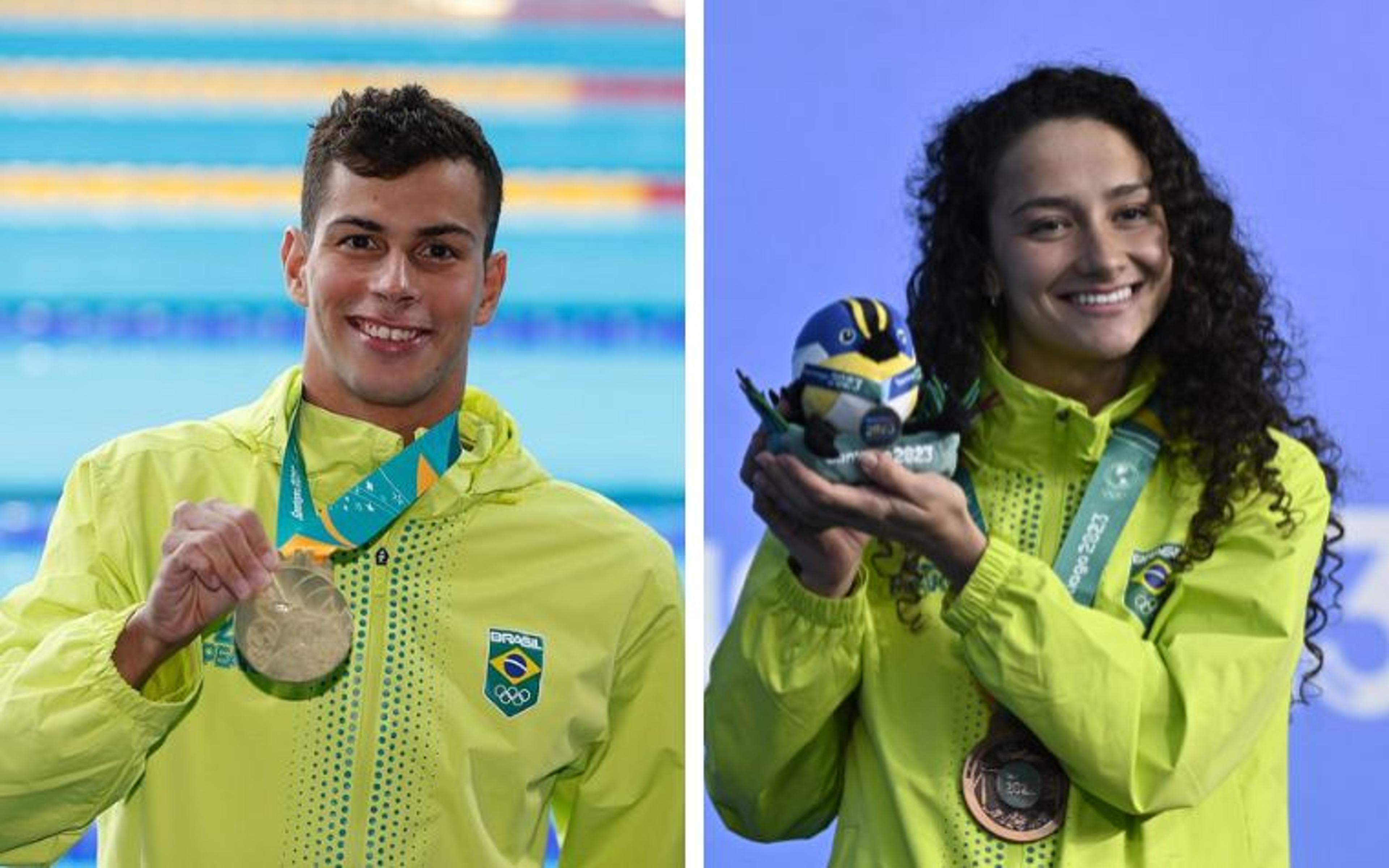 Quantas medalhas o Brasil ganhou na natação no Pan 2023?