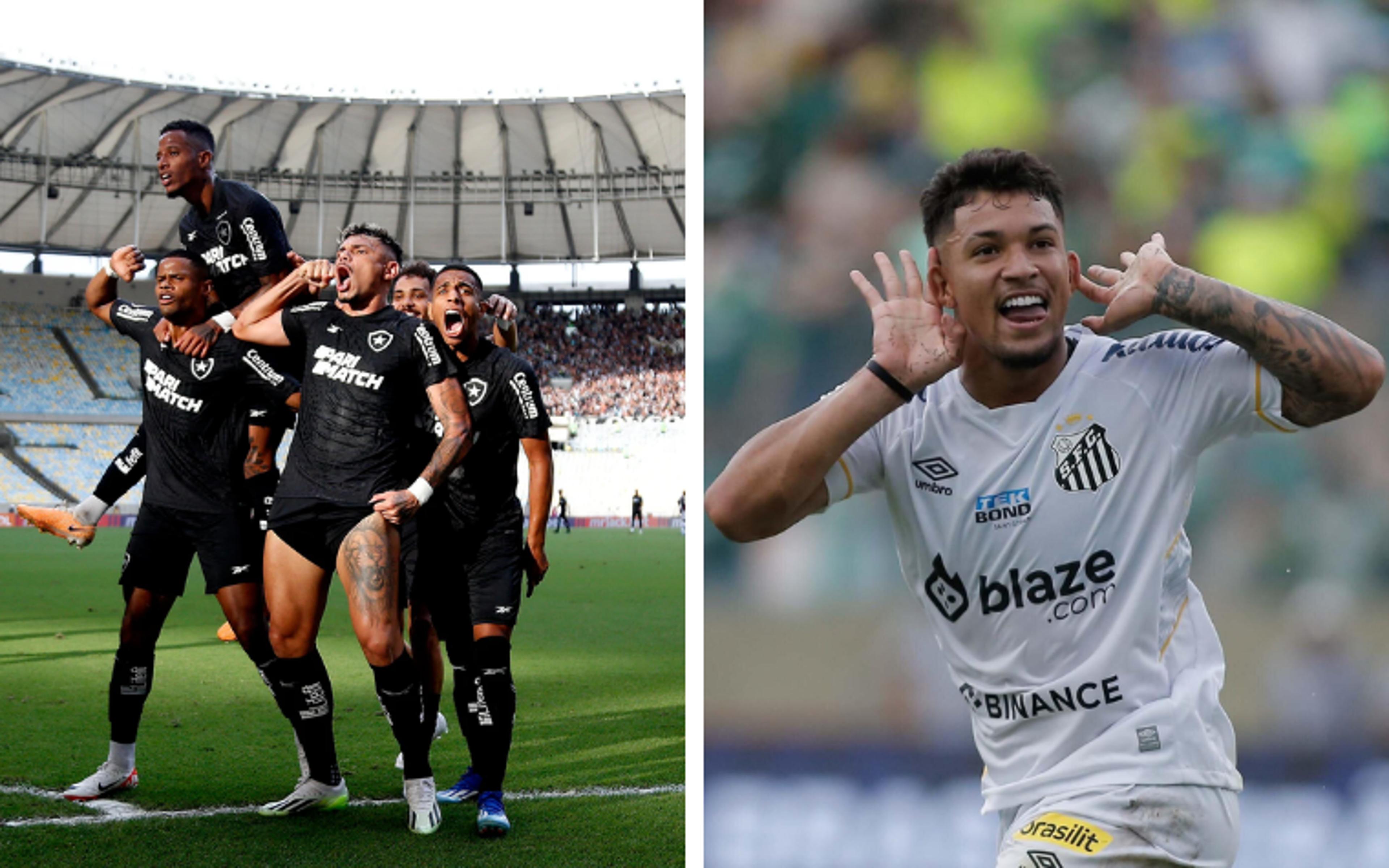 Botafogo volta a disparar rumo ao título e Santos respira na parte debaixo; veja as chances de cada time no Brasileirão