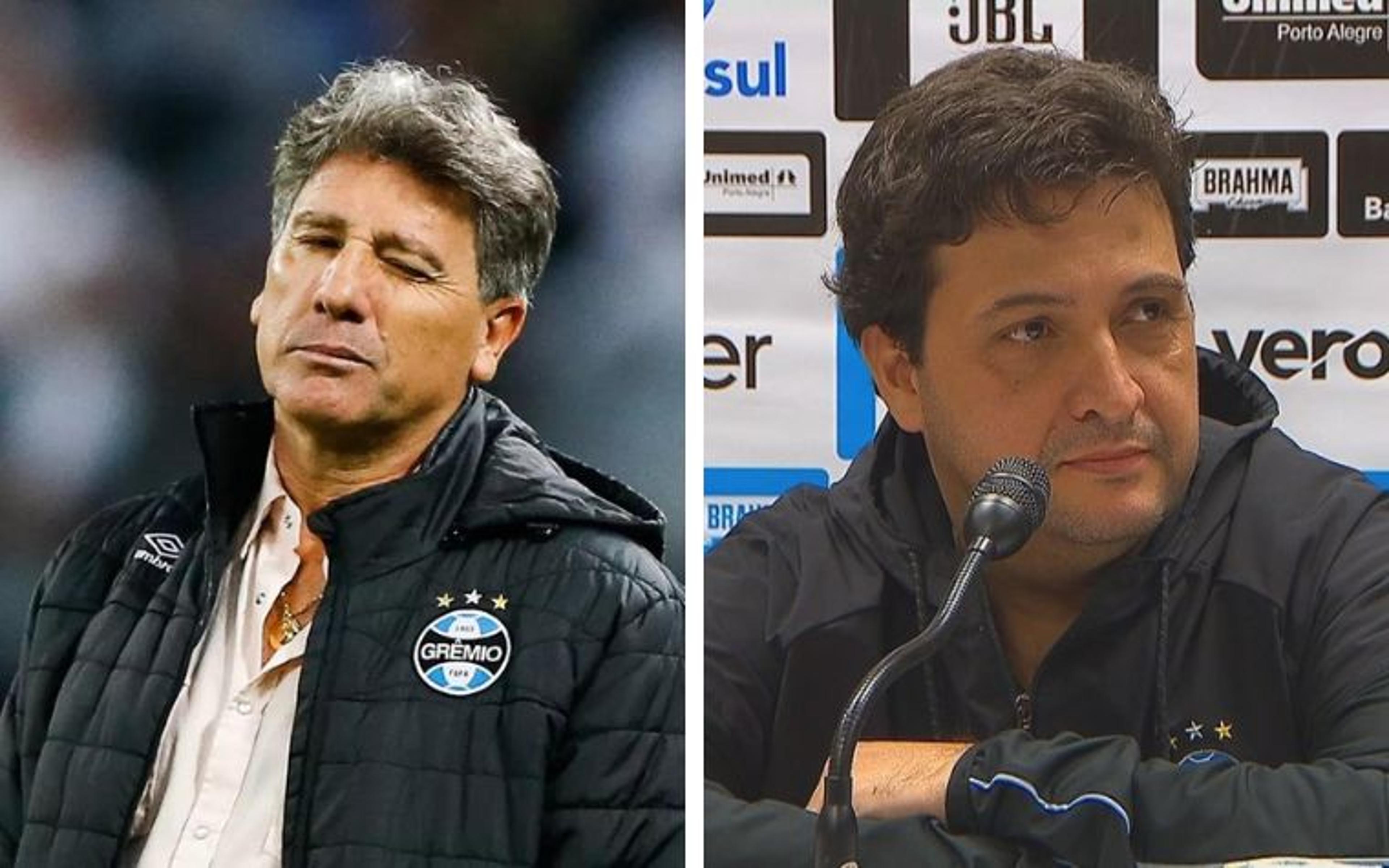 Renato Gaúcho e diretoria do Grêmio resolvem desavenças em reunião de paz