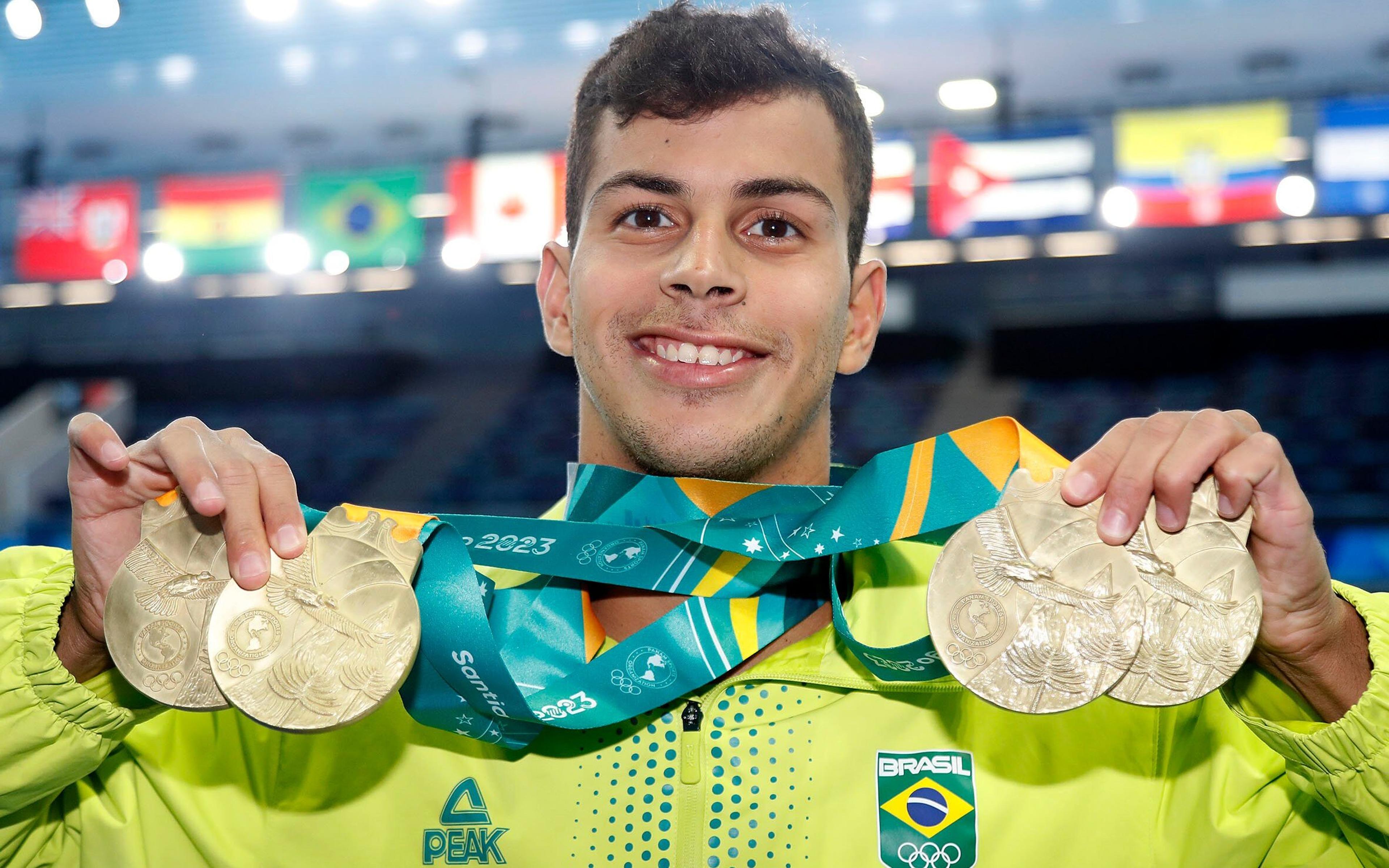 Guilherme Costa cumpre previsão e conquista quatro ouros nos Jogos Pan-Americanos: ‘Eu confiava em mim’