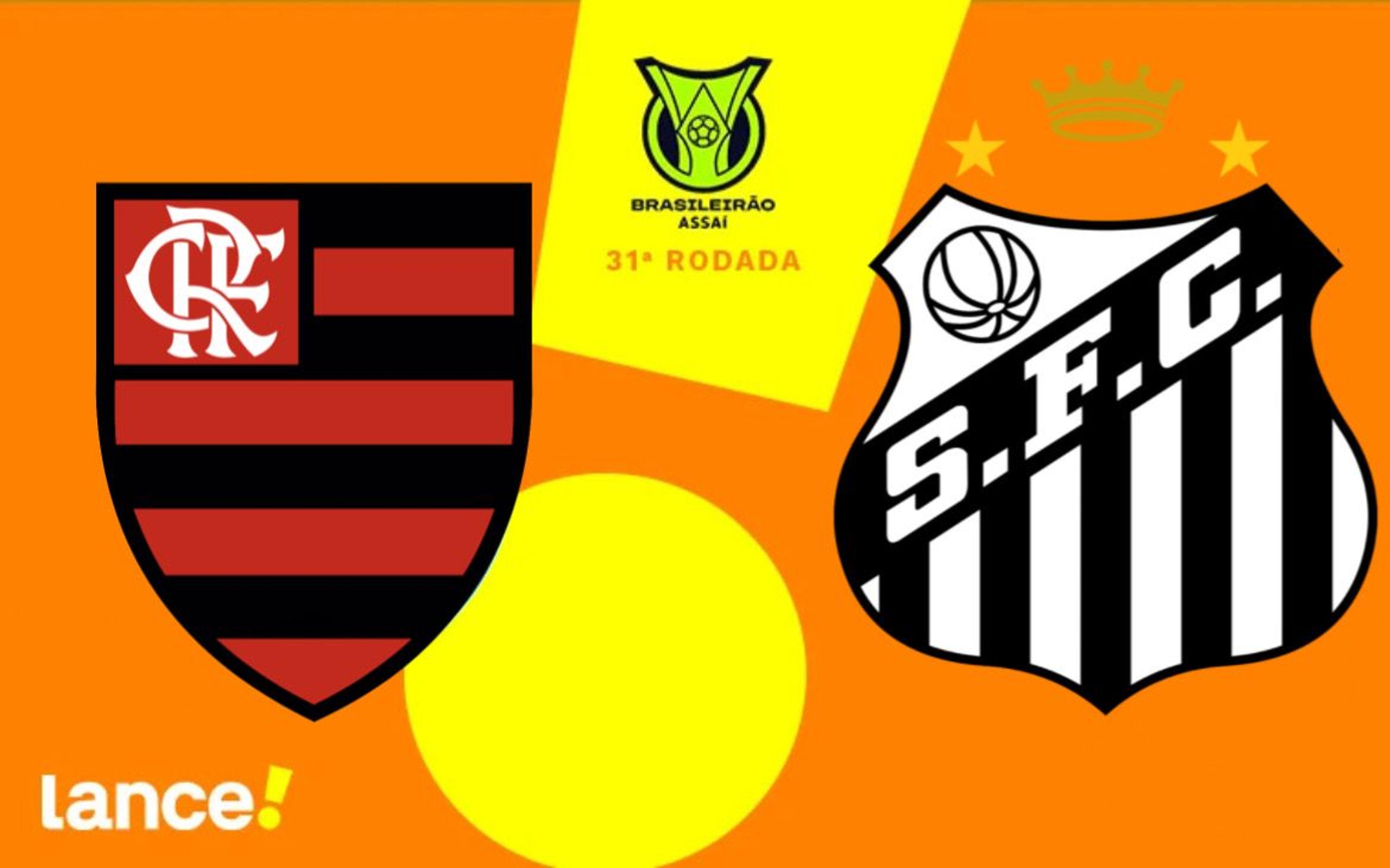 Flamengo x Santos: onde assistir ao vivo, escalações e horário do jogo pelo Brasileirão