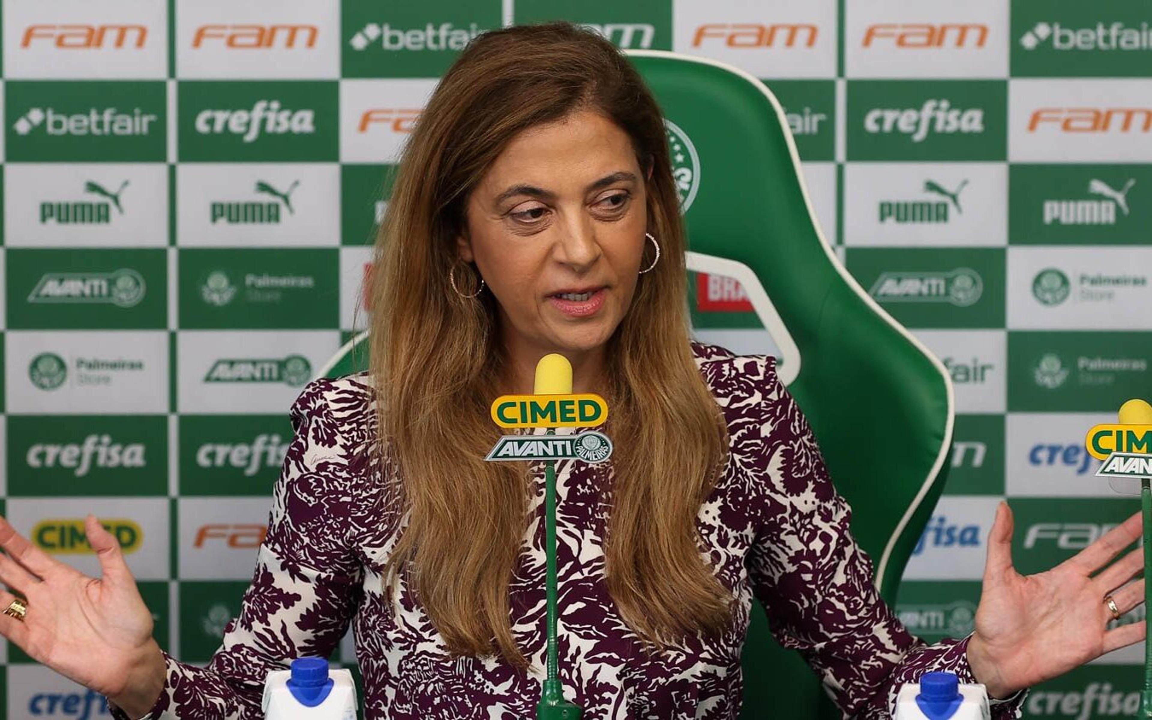 Leila quer abrir ‘leilão’ para novo patrocínio no Palmeiras; saiba como funciona o processo