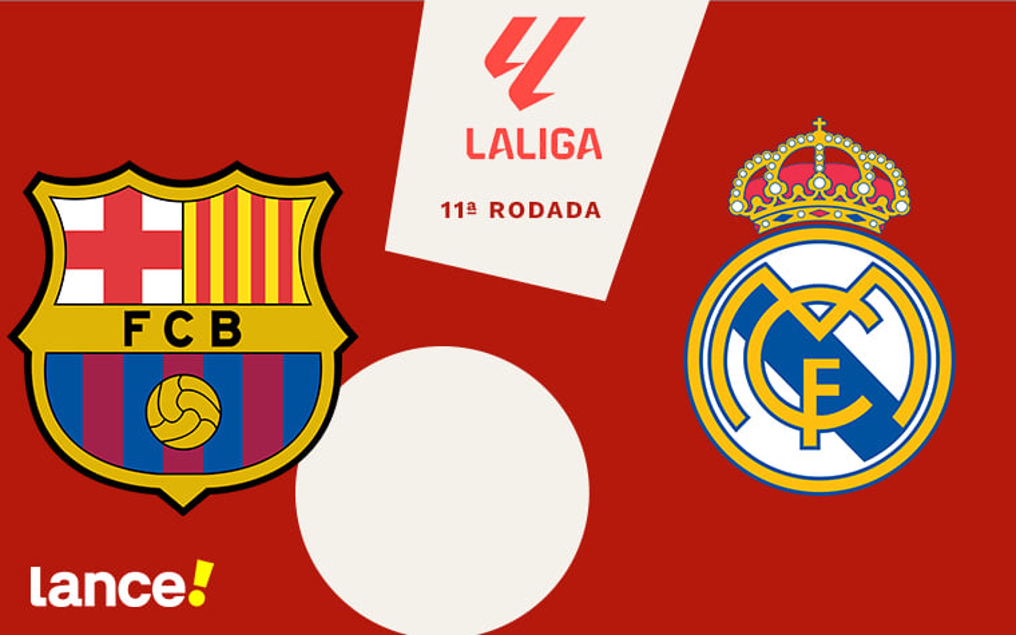 Barcelona x Real Madrid: onde assistir, horário e prováveis escalações da partida pela La Liga