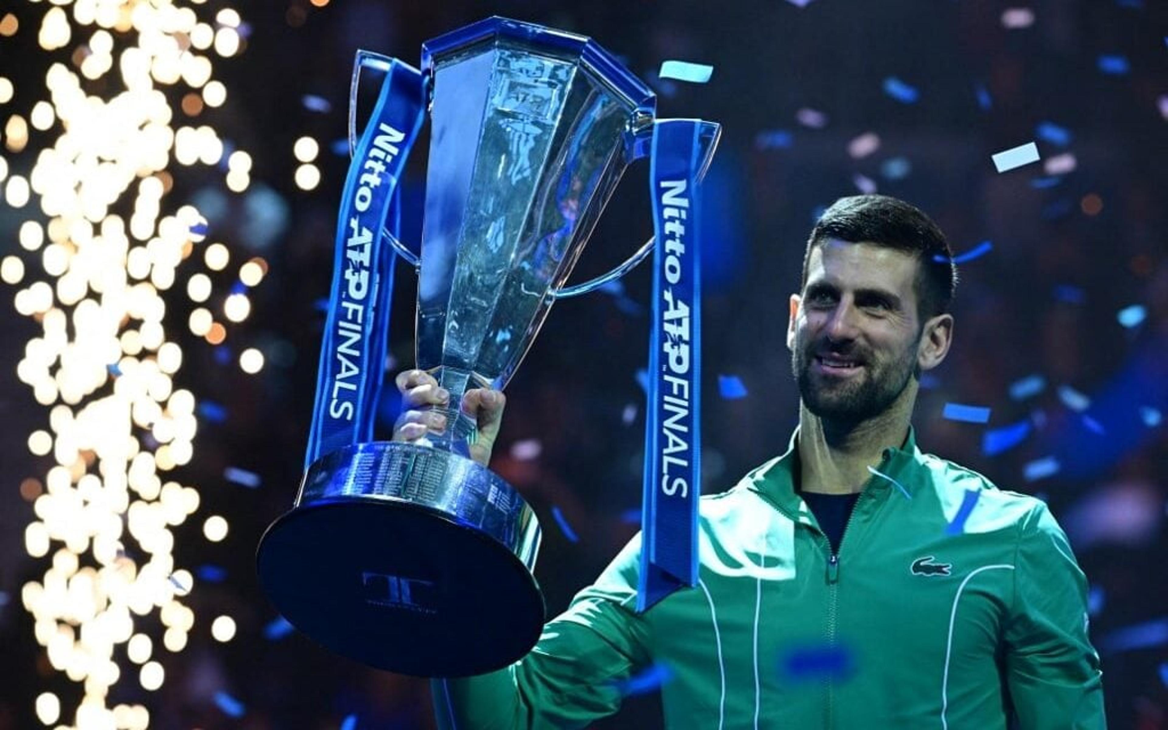 Qual é o prêmio em dinheiro recebido por Djokovic pelo título do ATP Finals?