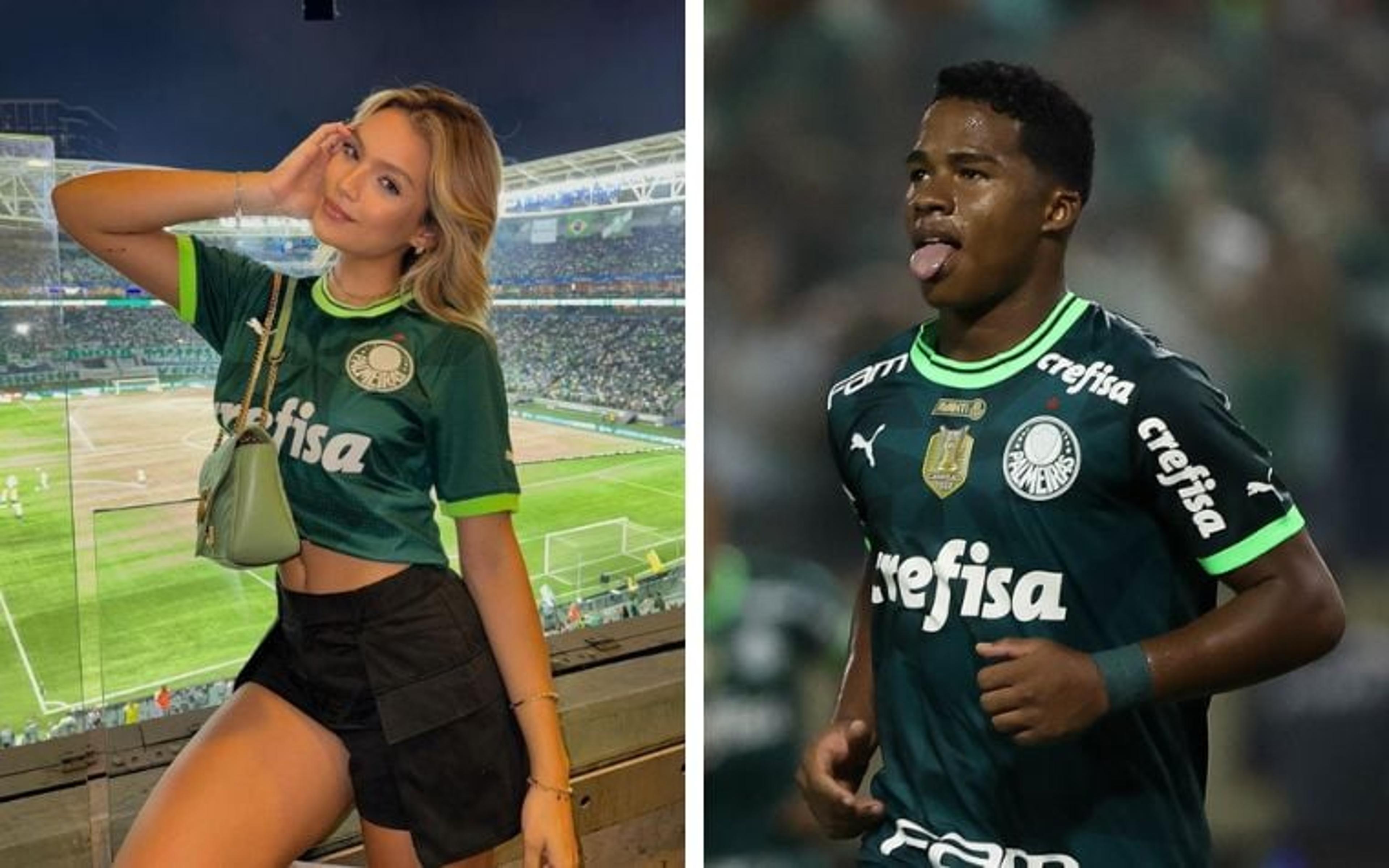 Modelo torcedora do Palmeiras é apontada como namorada de Endrick, diz jornal